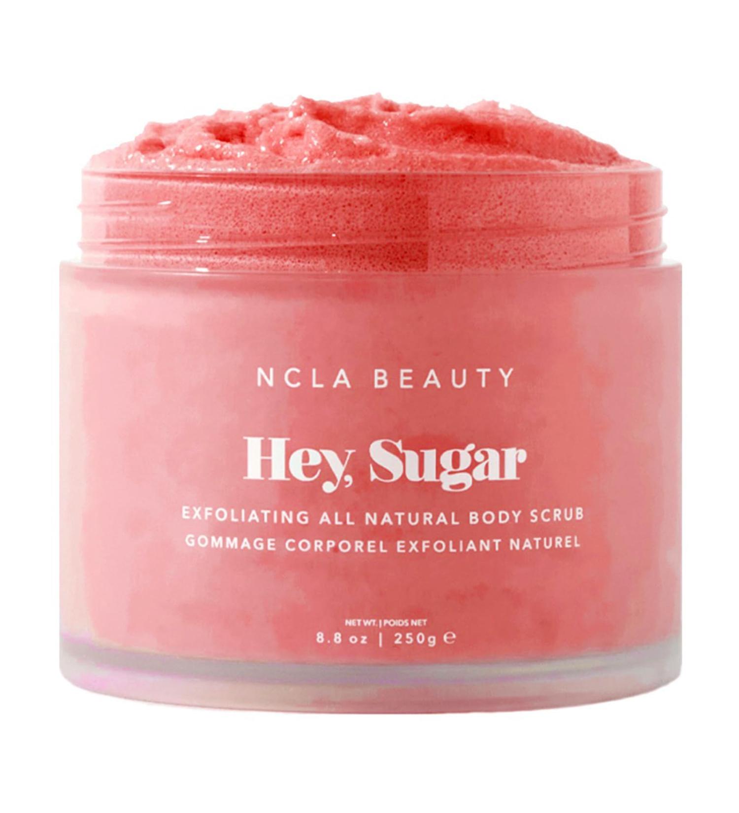 NCLA Beauty Hey Sugar All Natural Body Scrub - Moisturizing Exfoliating Sugar Scrub - Shea Cocoa and Mango Butters - Pink Grapefruit - 8.8 oz - Buy Online on GoSupps.com