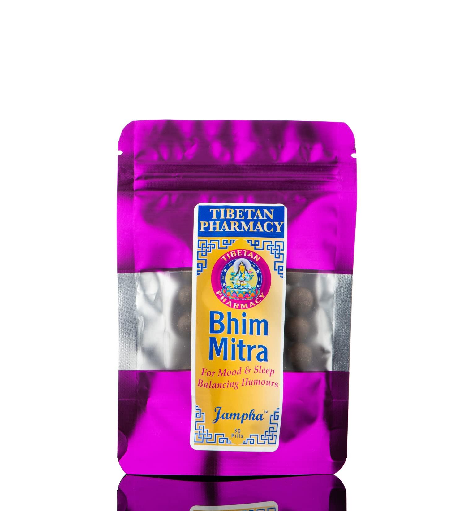 Bhim Mitra Tibetan Pills - Balance Mood Aid Sleep & Support Stress Relief | 30 Pills for International Shipping - Buy Online on GoSupps.com