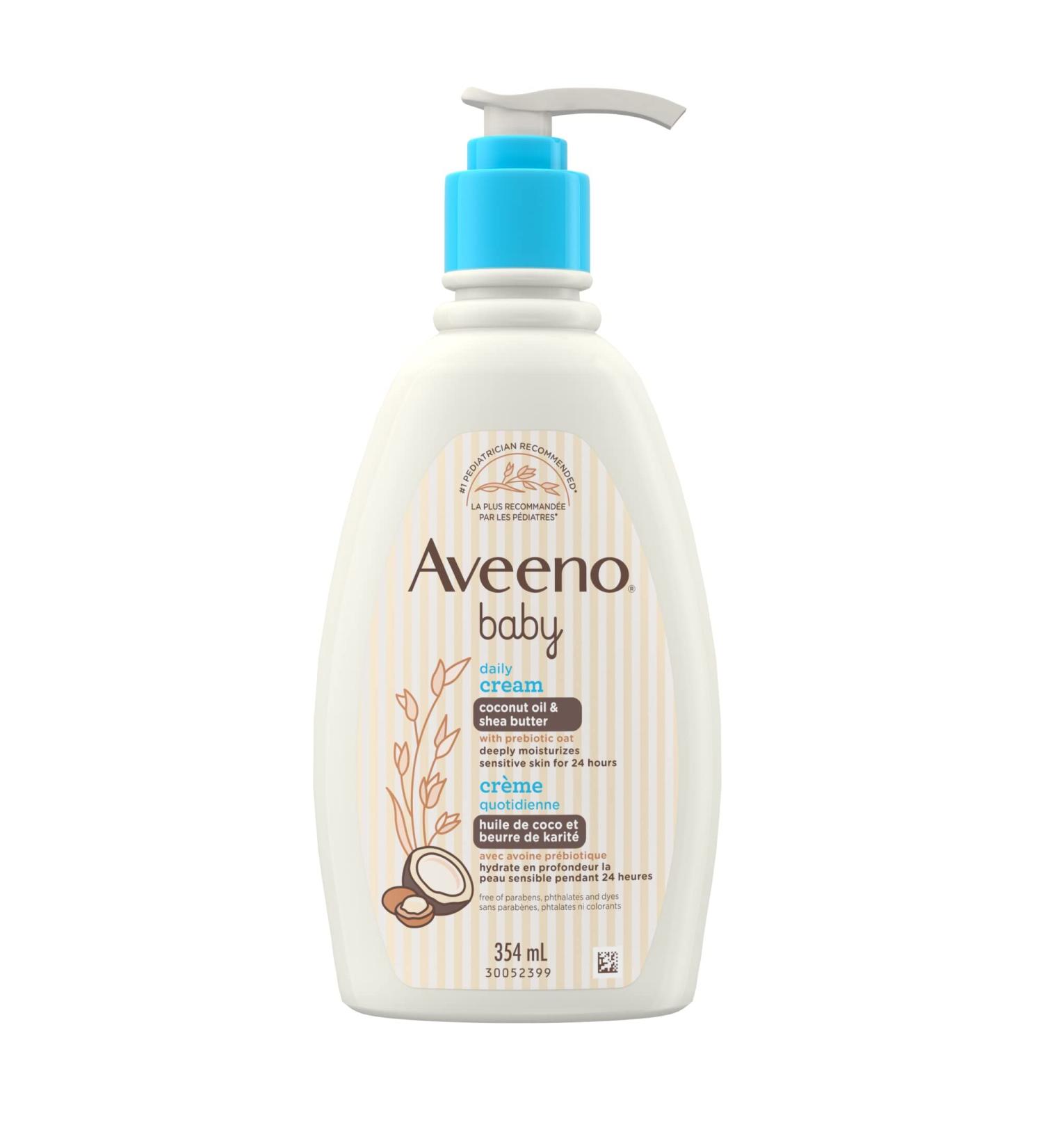 Aveeno Baby Daily Moisturizing Cream Coconut Scented 354 mL - Buy Online on GoSupps.com
