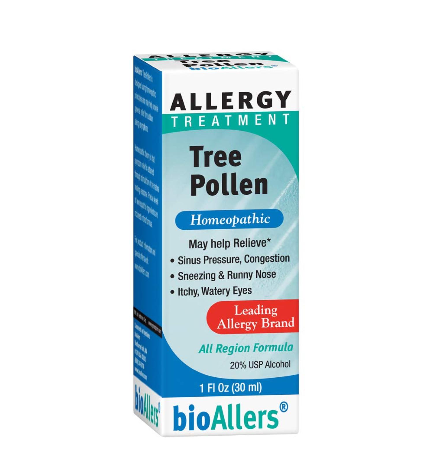 BioAllers Tree Pollen Allergy Treatment Homeopathic Drops - 1 Fl Oz - Buy Online on GoSupps.com
