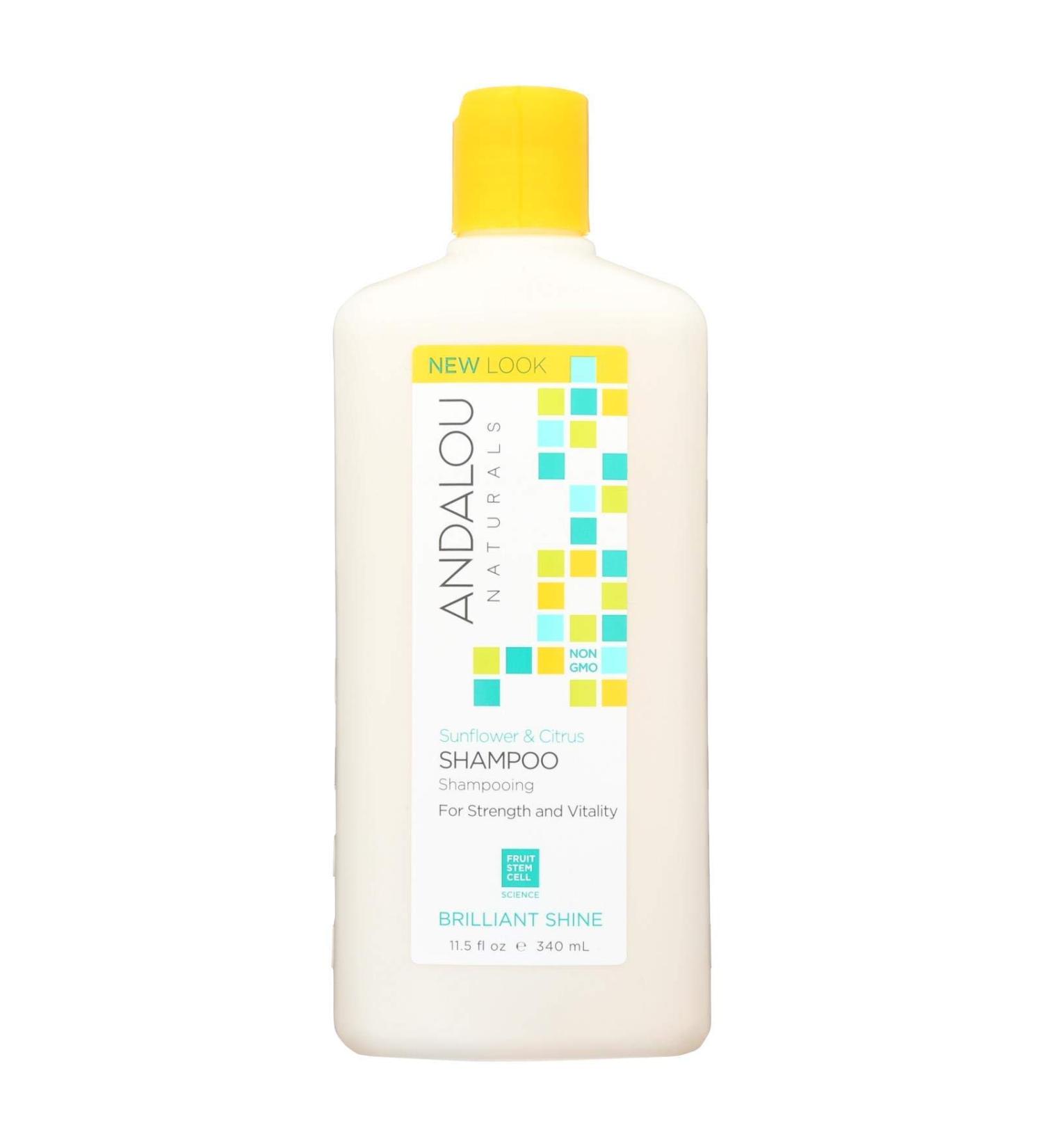 Andalou Naturals Sunflower and Citrus Brilliant Shine Shampoo  11.5 Ounce