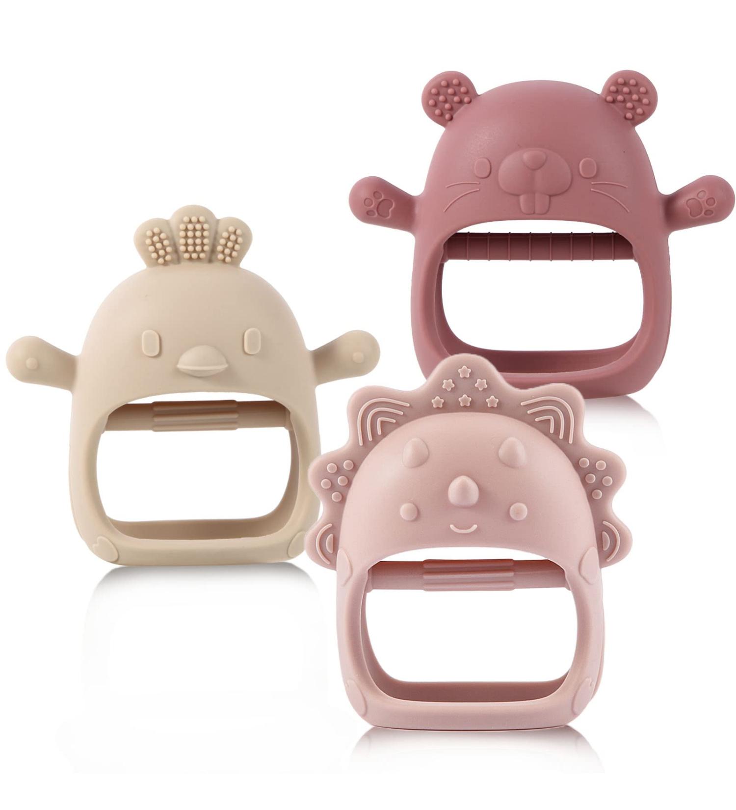 Buy Baby Heroes Crouch Toys for 3+ Months | Soft Sensory Shapes for Itch Relief | Dark Pink Rose Pink & Beige | International Shipping Available - Buy Online on GoSupps.com