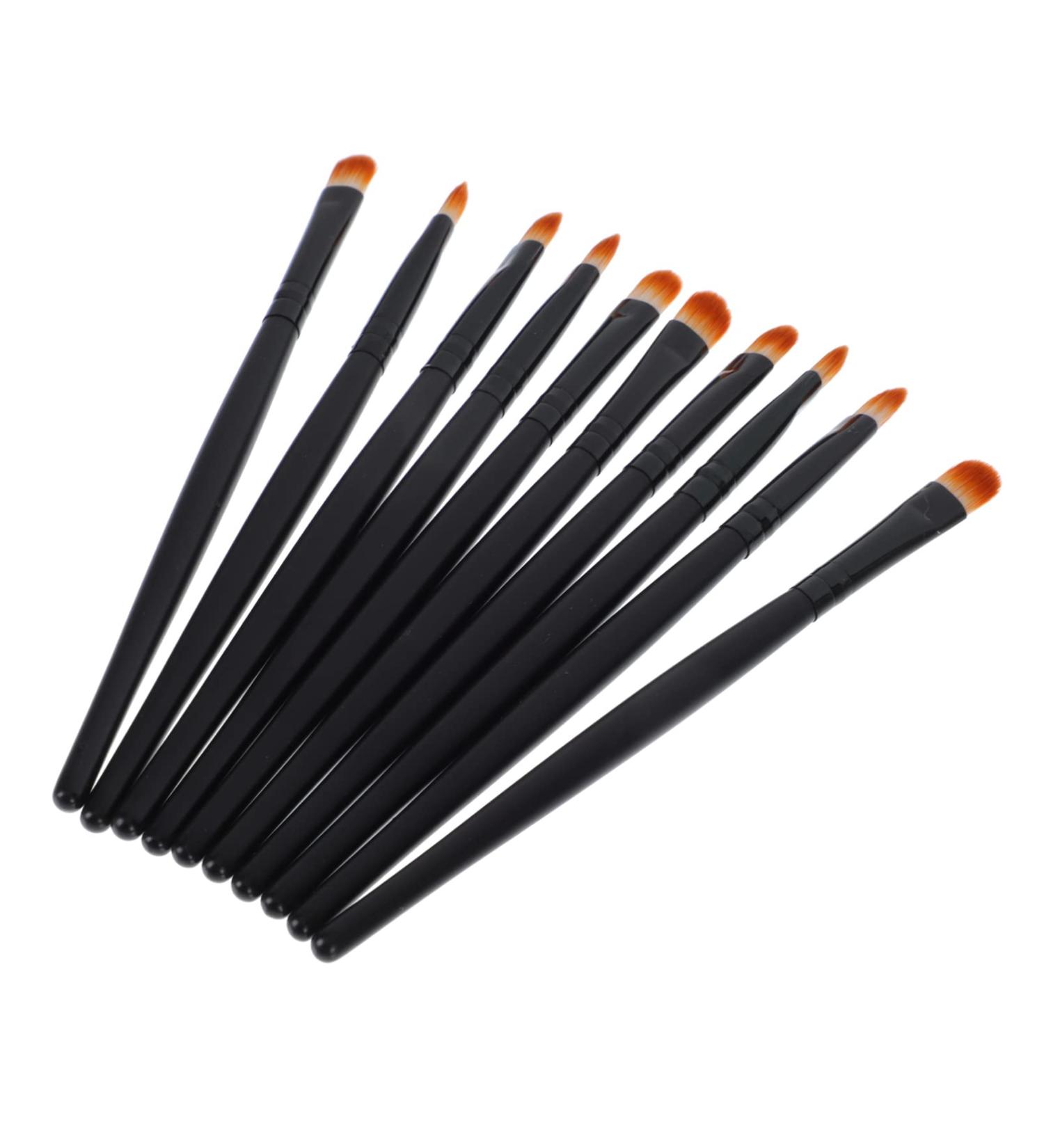 FOMIYES 10pcs Nose Shadow Brush Eyeshadow Eye Shadow Cosmetics Brush Cosmetic Brush Make up Accessories Miss - Buy Online on GoSupps.com