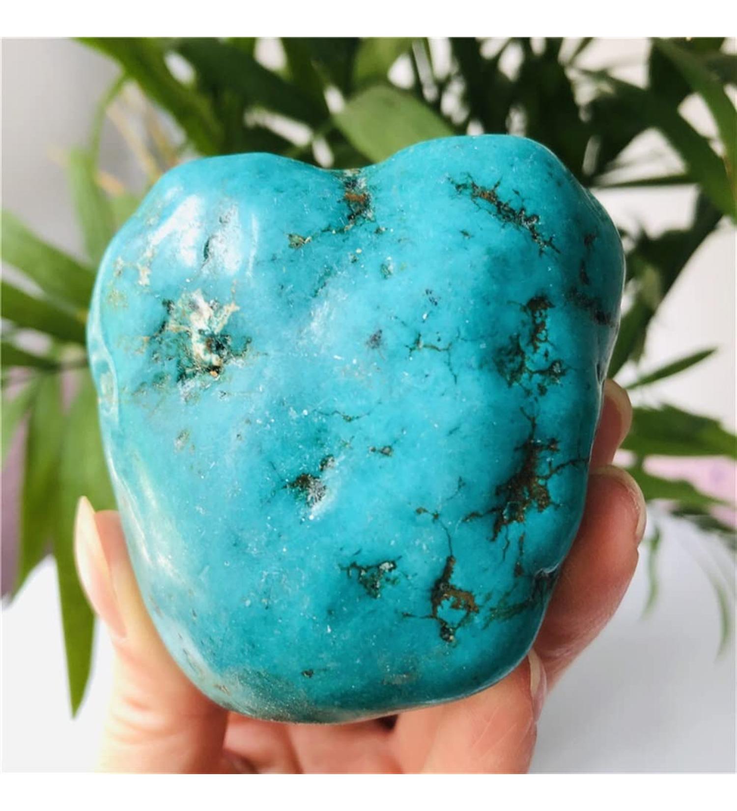 Natural 1pc Natural Crystal Turquoise raw Stone Crystal specimens ningxiao (Size : 130-140g) - Buy Online on GoSupps.com