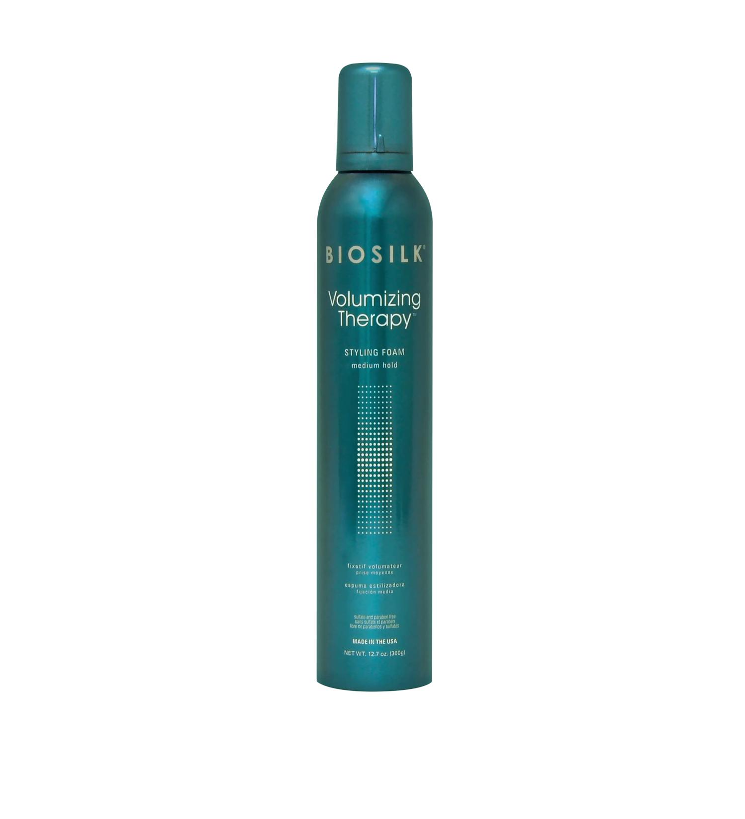 Biosilk Volumizing Therapy Styling Foam 12.7oz - Professional Haircare - Buy Online on GoSupps.com