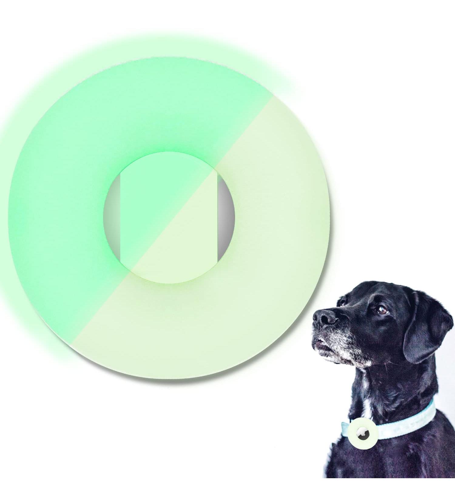 Linteker Bright Green Protective Cover for AirTag Dog Collar | Apple AirTag GPS Finder Case | Pet Collar Accessories for Dogs & Cats - Buy Online on GoSupps.com