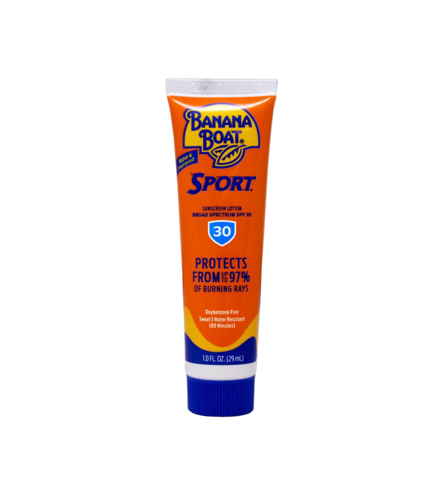 Banana Boat Sport Performance Sunscreen Lotion 30 Spf 1 oz (Pack Of 7) - Buy Online on GoSupps.com