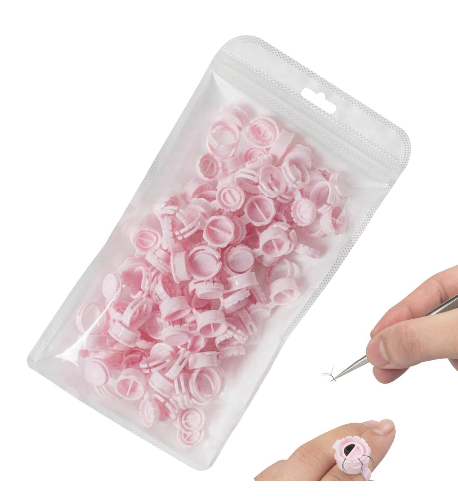 demaxiyad Lash Extension Glue Ring - Versatile Eyelash Glue Holder Ring Lash Glue Holders - Compact Lash Glue Cups Lash Extension Supplies for Beauty Salons Home - Buy Online on GoSupps.com
