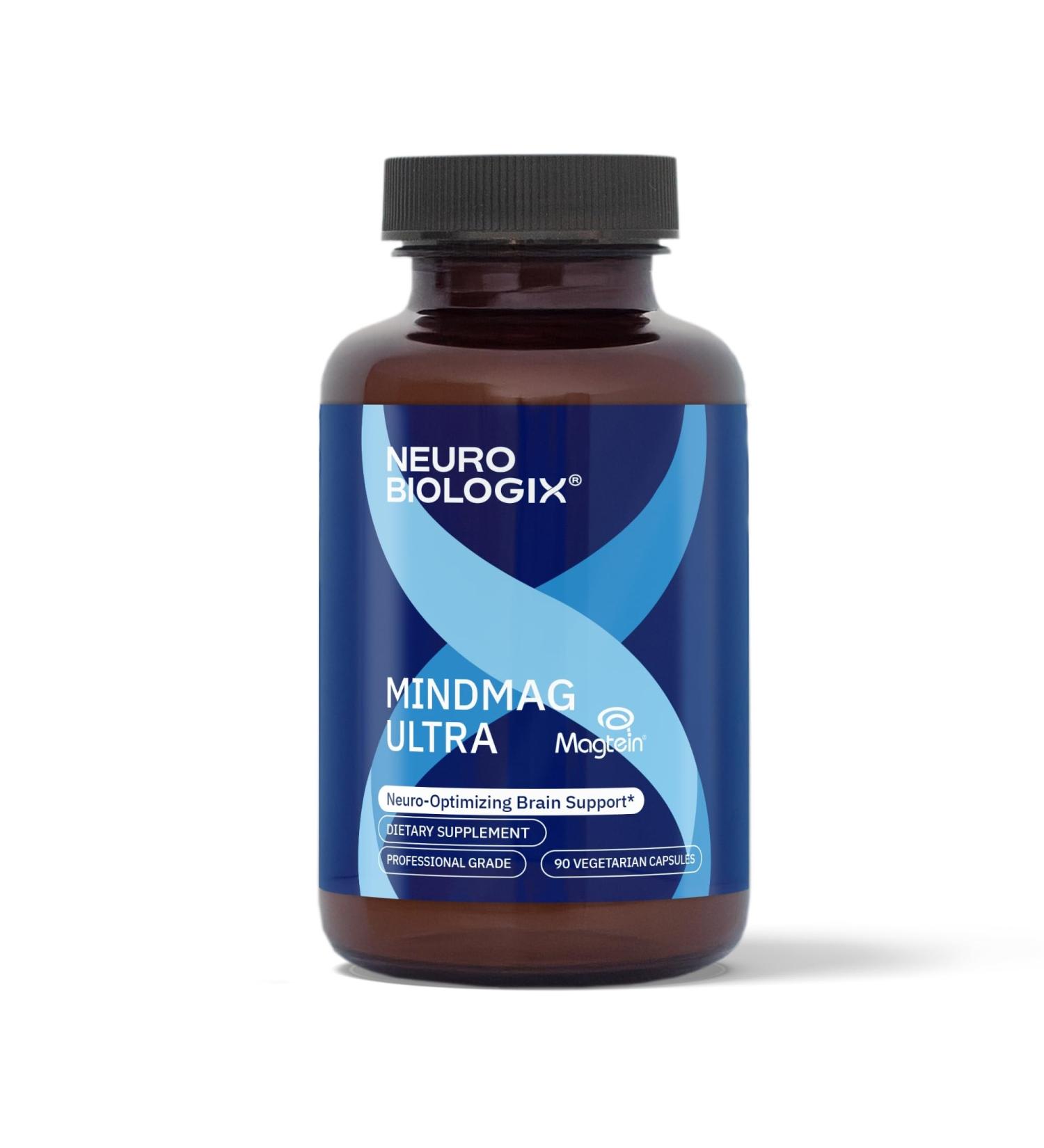 Neurobiologix MindMag Ultra with Magnesium L-Threonate for Men & Women Triple Action Magnesium Complex for Memory Calm Relaxation & Cognitive Performance Gluten Free Vegetarian 120 Capsules - Buy Online on GoSupps.com