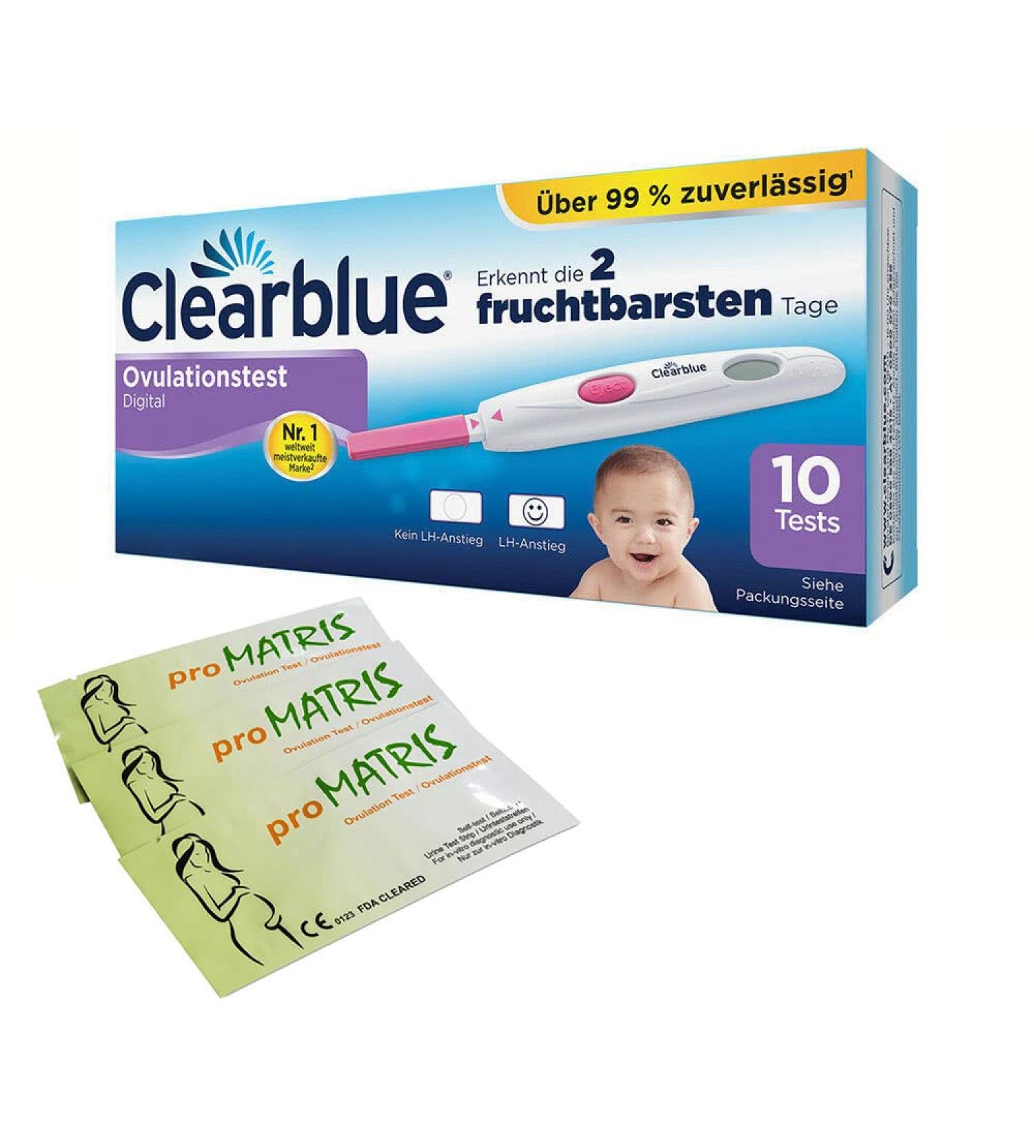 Value Pack: 50 Ovulation Test Strips (20 miu/ml LH) + 10 Clearblue Digital Tests - Accurate Fertility Tracking - Buy Online on GoSupps.com