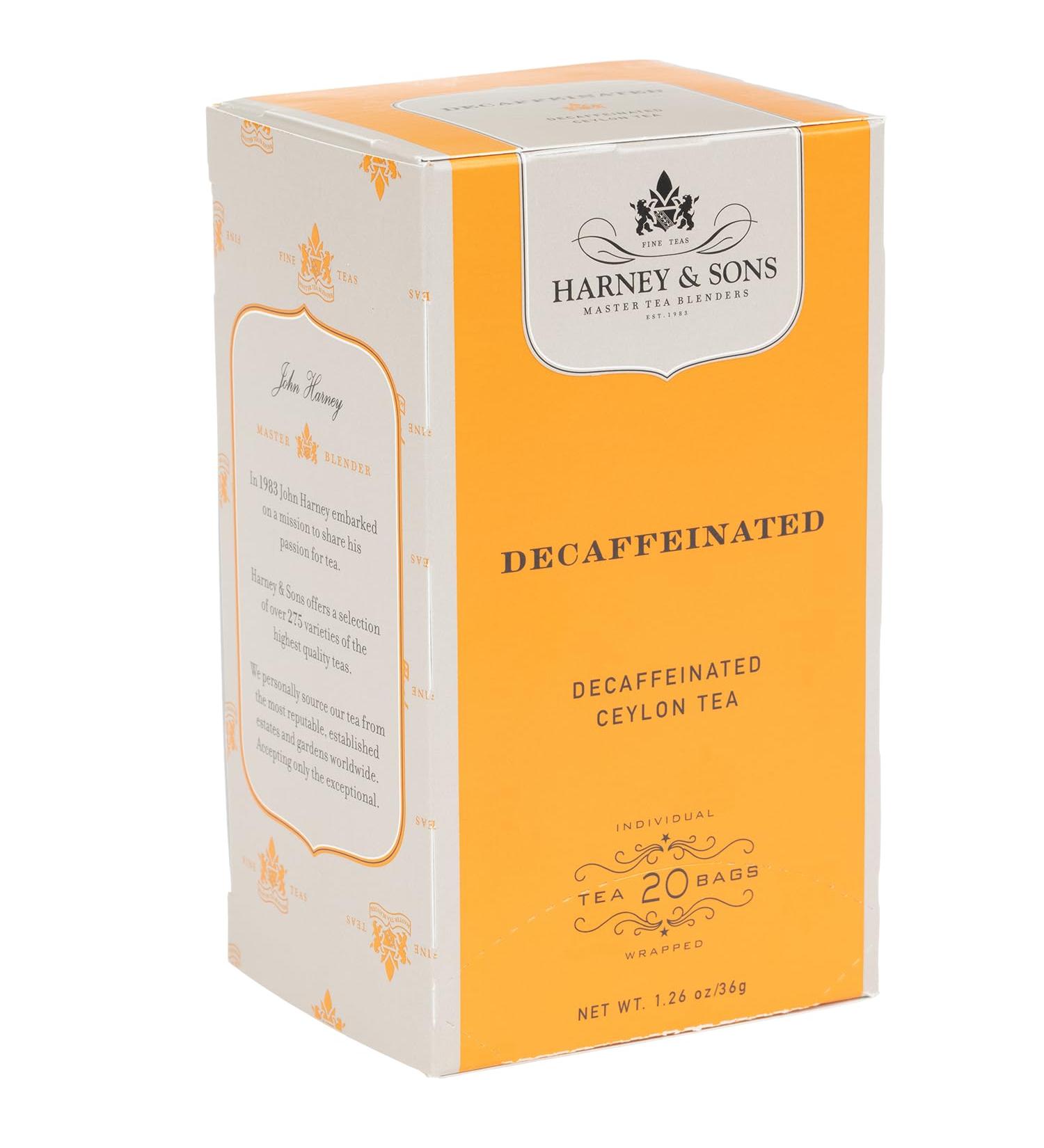 Harney & Sons Black Tea Decaffeinated Ceylon 20 Tea Bags - Buy Online on GoSupps.com