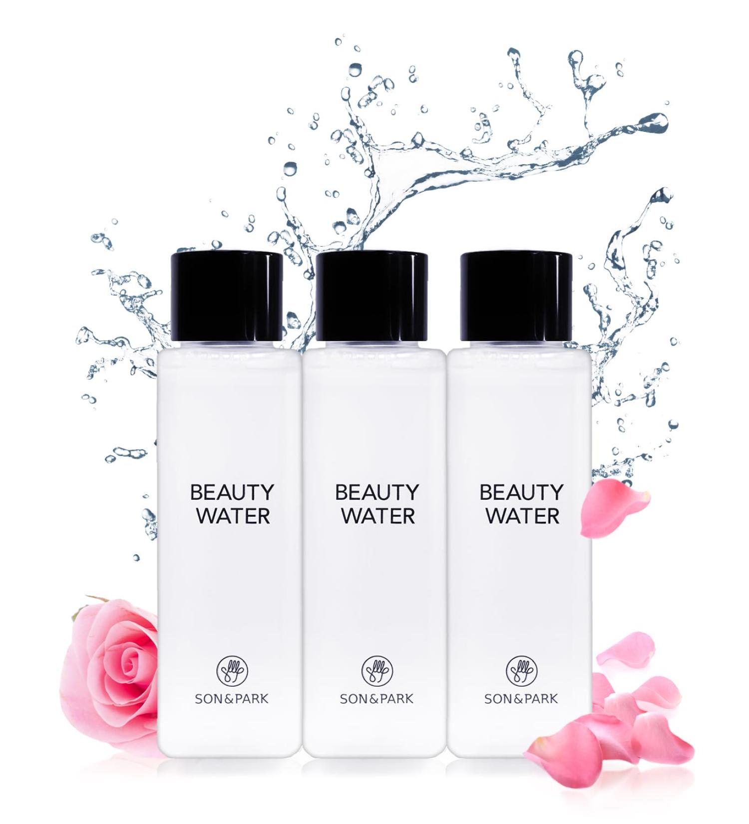 SON&PARK Beauty Water Mini 3Pack Set - Travel Size Toner for Pore Treatment & Oil Control | Hydrating Exfoliating Skincare with Witch Hazel Rose & Lavender Oil - Buy Online on GoSupps.com