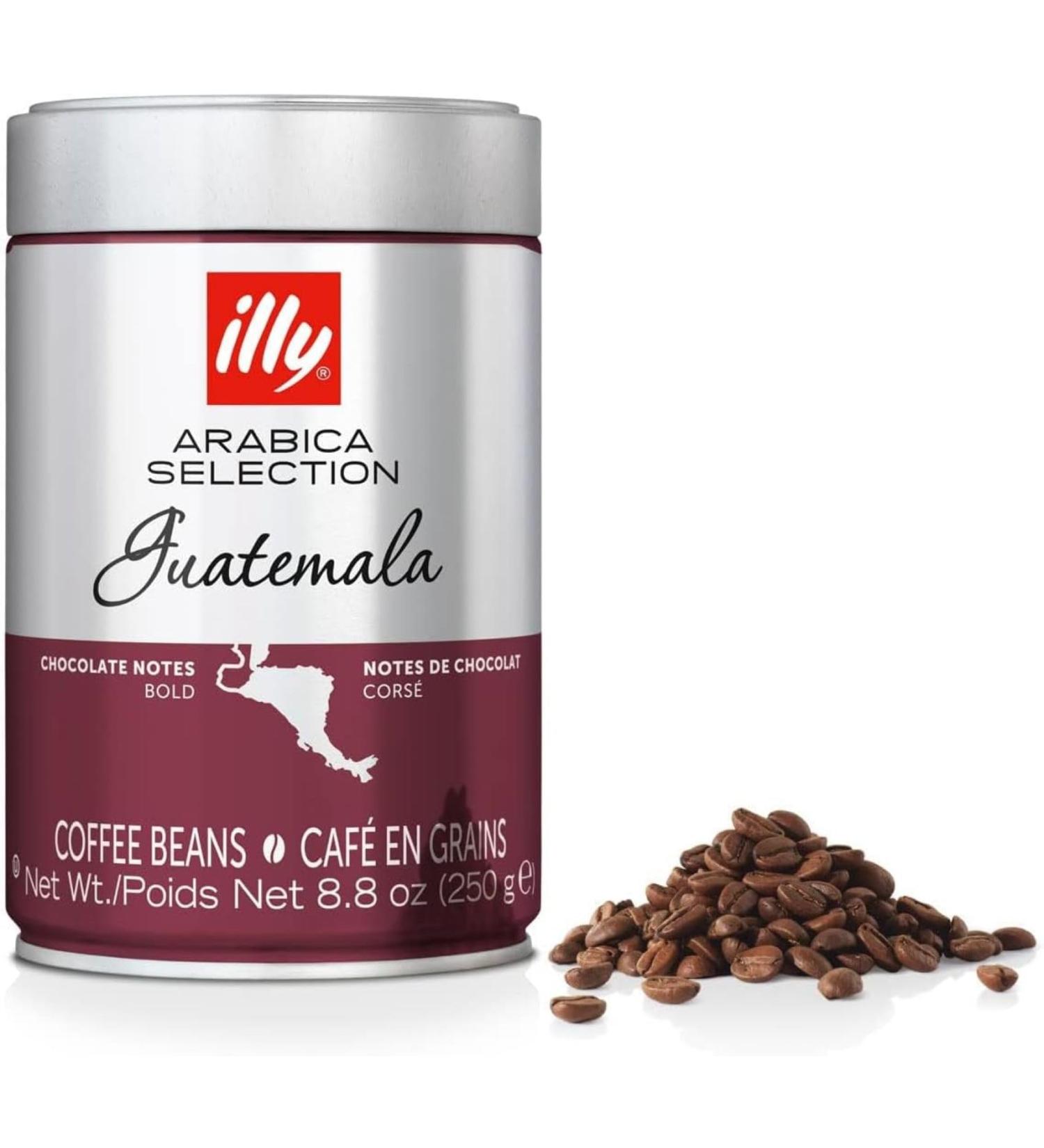 illy Caf en Grains Arabica Selection Guatemala 100% Arabica avec des Notes de Chocolat Go t Amer et Intense Paquet de 6 Bo tes (6 x 250g) - Buy Online on GoSupps.com