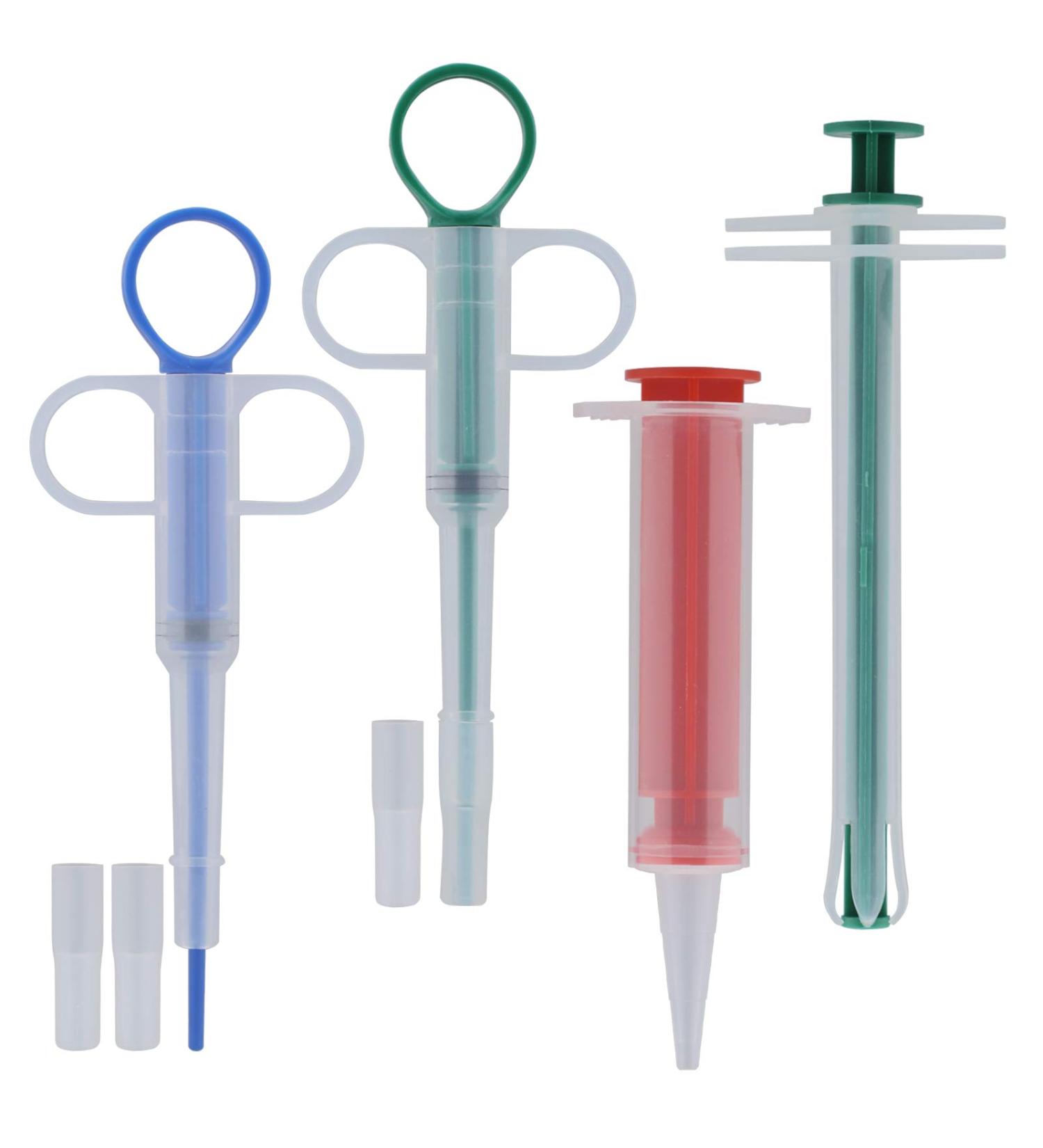 LUTER 4PCS Pet Syringe & Pill Shooter for Cats Dogs Small Animals - Reusable Medical Feeding Tool - Buy Online on GoSupps.com