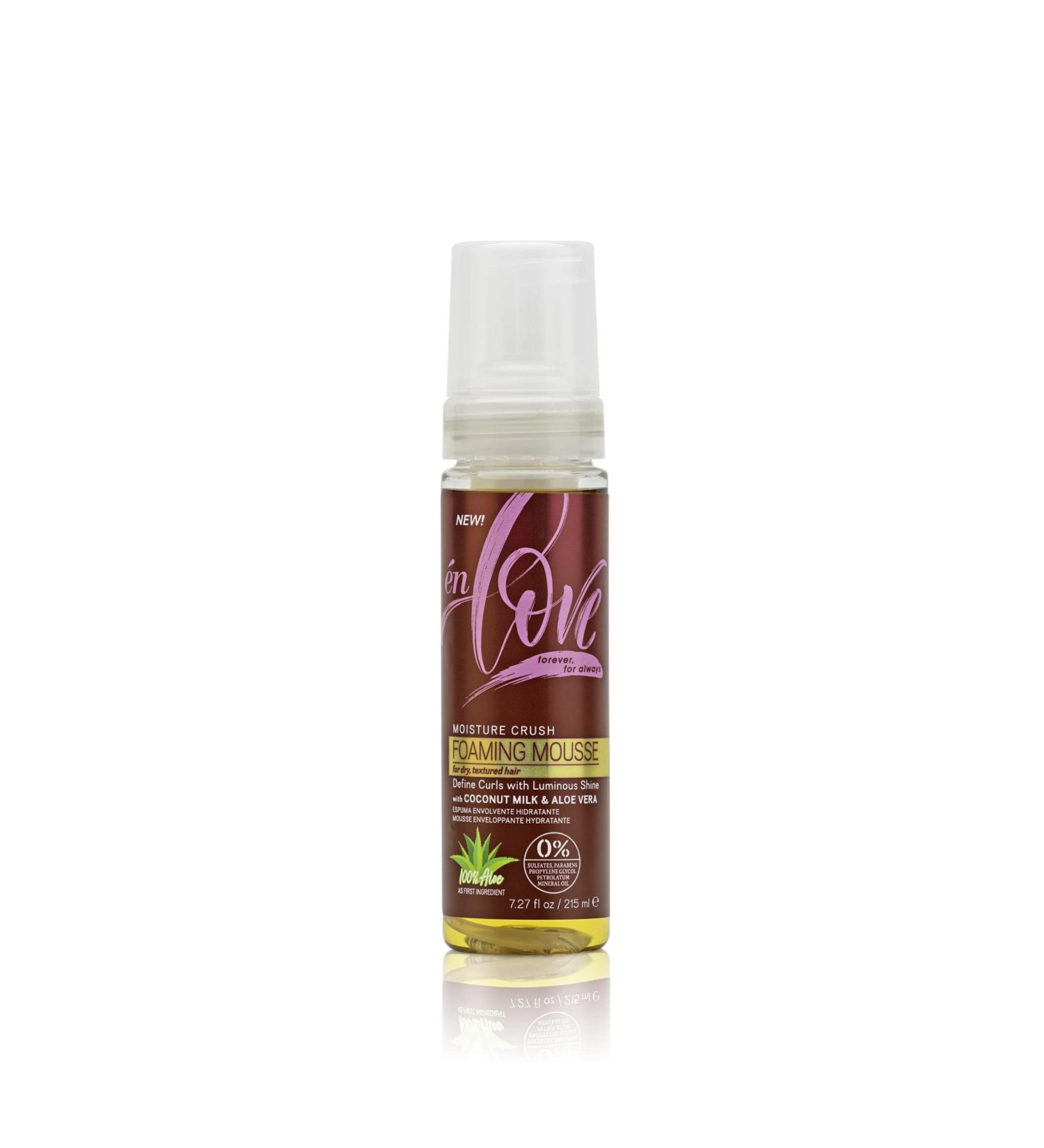 N Love Moisture Crush Foaming Mousse - Coconut Milk & Aloe Vera | Deep Moisture & Shine | Defines Curls, Braids, Twists & Locs | Anti-Breakage & Frizz | Fuller Hair - 7.27 oz - Buy Online on GoSupps.com