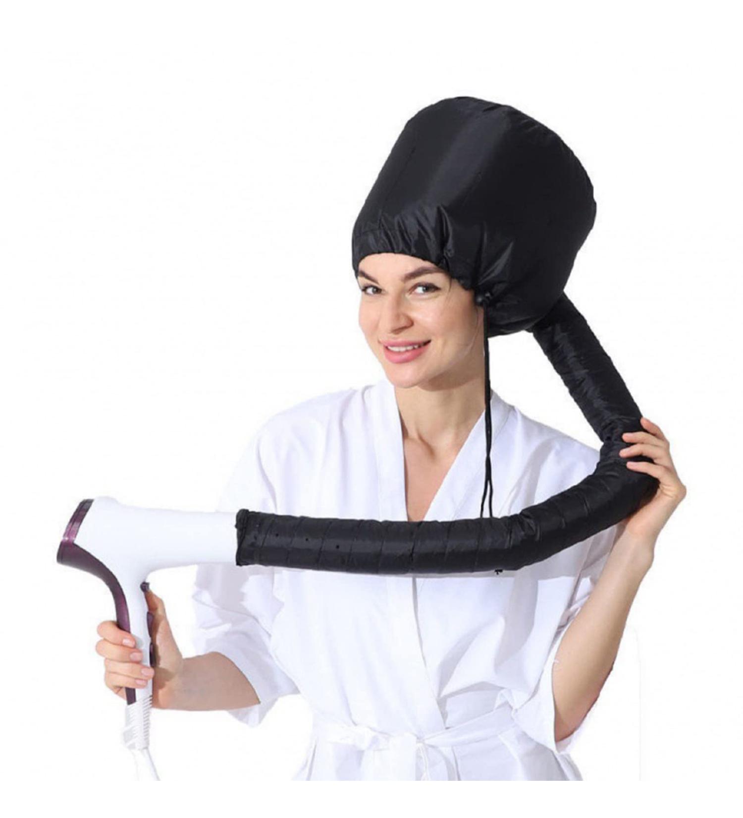 Soulta Satin Diffuser Drying Cap - 2023 New Curly Hair Diffuser for Hair Dryer - Speed Up Full Hair Drying - Universal Fit (Black) - Buy Online on GoSupps.com