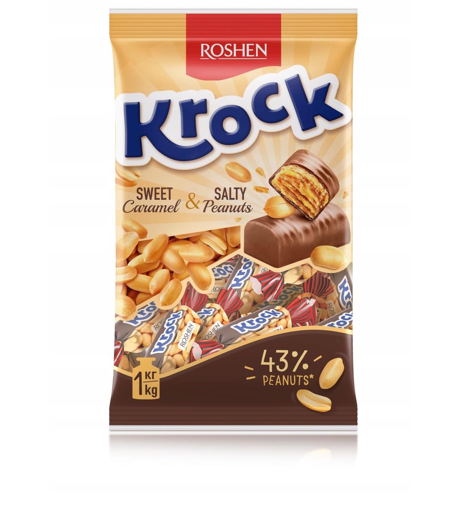 ROSHEN ROSHEN Candy KROCK caramel 43% nuts 1 kg