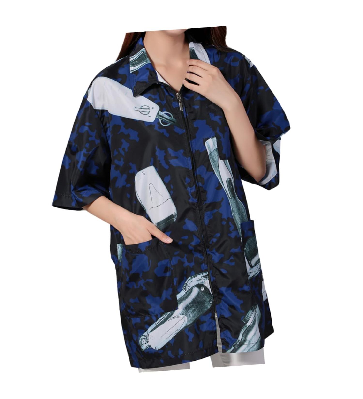 Housoutil 1pc Work Clothes Cosmetology Uniform Spa Hairdressers Uniform Hair Stylist Work Clothing Hairdresser Uniform Barbers Apron Hairdresser Apron Hair Dye Smock Fabric 83X50X2CM - Buy Online on GoSupps.com