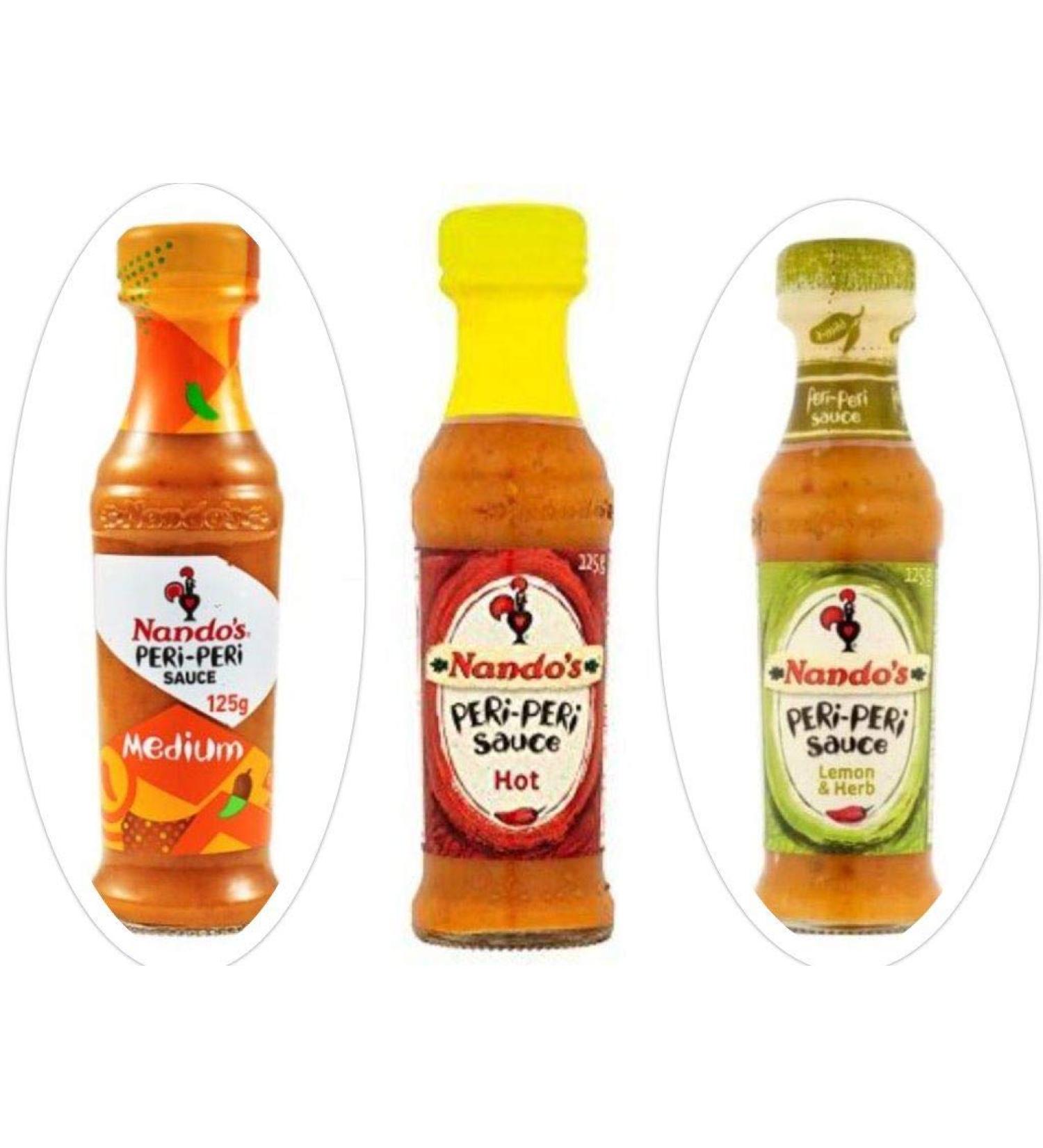 Nando's Nando's Lovers Selections 3 x 125 ml (lemon and grass warm and medium)