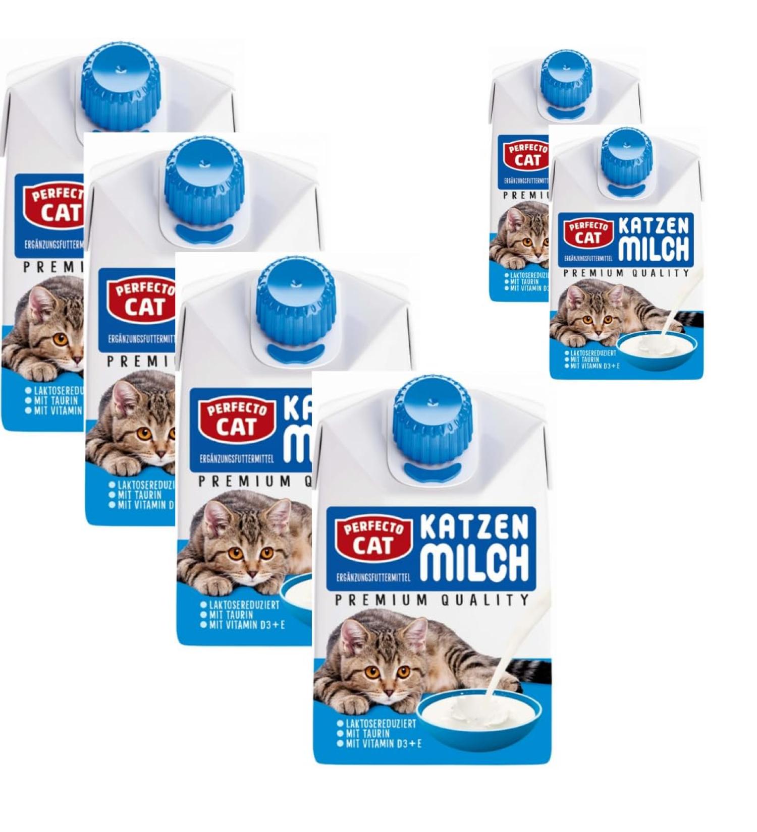 Perfecto Cat Premium Cat Milk - 200ml x 6 | Buy Internationally | Healthy Cat Treats - Buy Online on GoSupps.com