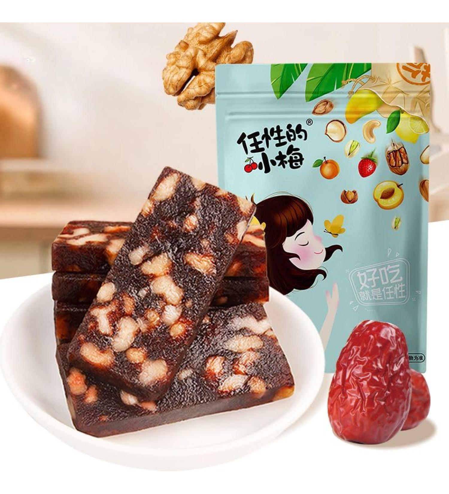 Ready to eat walnut red date cake date mud candy mango milk cake healthy and nutritious fruit cake 100g/bag nut snack gift pack Chinese food casual snacks (Walnut and jujube 4 bags) Walnut and jujube 4 bags - Buy Online on GoSupps.com