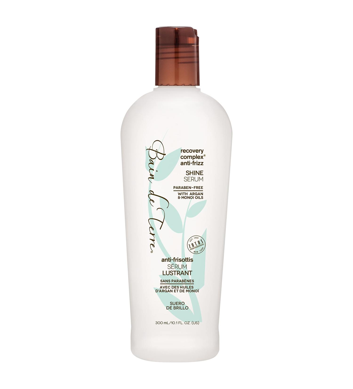 Bain de Terre Shine Serum 10.1 Fl Oz - Anti-Frizz Recovery Complex with Argan & Monoi Oils | Paraben-Free & Vegan | Pack of 1 - Buy Online on GoSupps.com