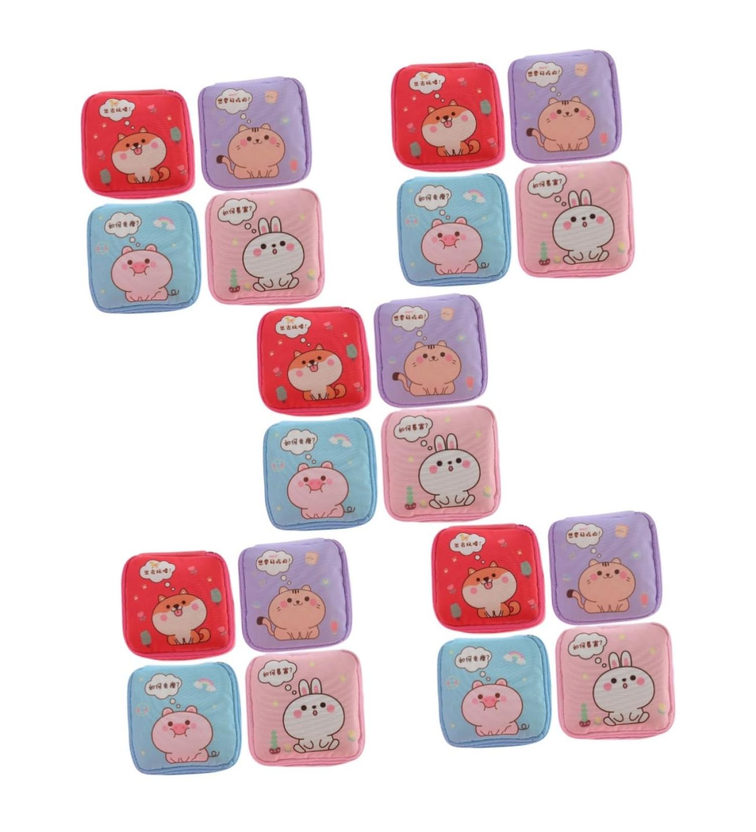 Shop Gleavi 20 STK Aunts Towel-Storage Bag | Menstrual Ties & Napkins Organizer for Women & Girls | Perfect for Bathroom & Travel - Buy Online on GoSupps.com