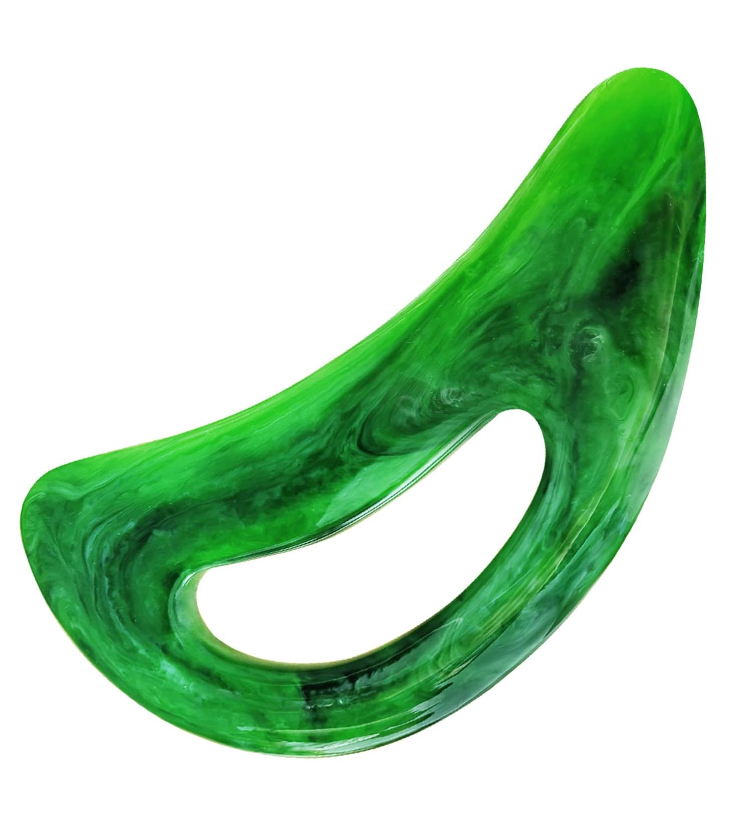 Big Gua Sha Massager - Gua Sha Body Tool for Neck Back & Legs | Lymphatic Drainage Massage Device (Green) - Buy Online on GoSupps.com
