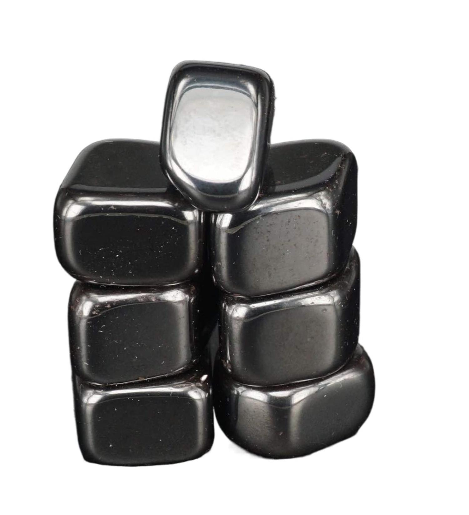 TRUSTTWO Black Lodestone Magnetite Tumbled Stone Wicca Message Reiki Crystal Healing 7Pc The New - Buy Online on GoSupps.com