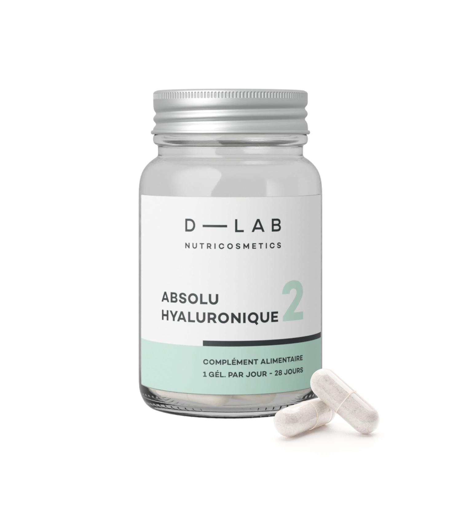 D-LAB Absolute Hyaluronic | 1 Month | Deep Hydration Fills Wrinkles Plump & Radiant Skin | Vegan - Buy Online on GoSupps.com