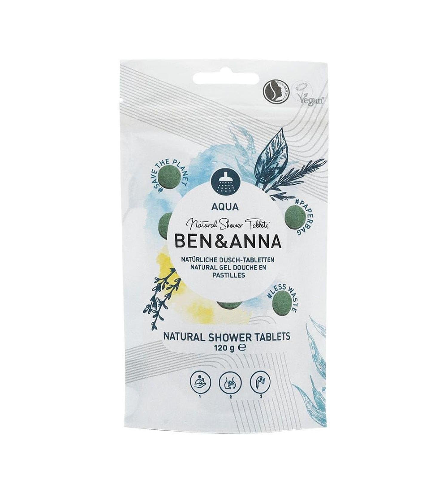 Ben&Anna Aqua Shower Tablets 120 g