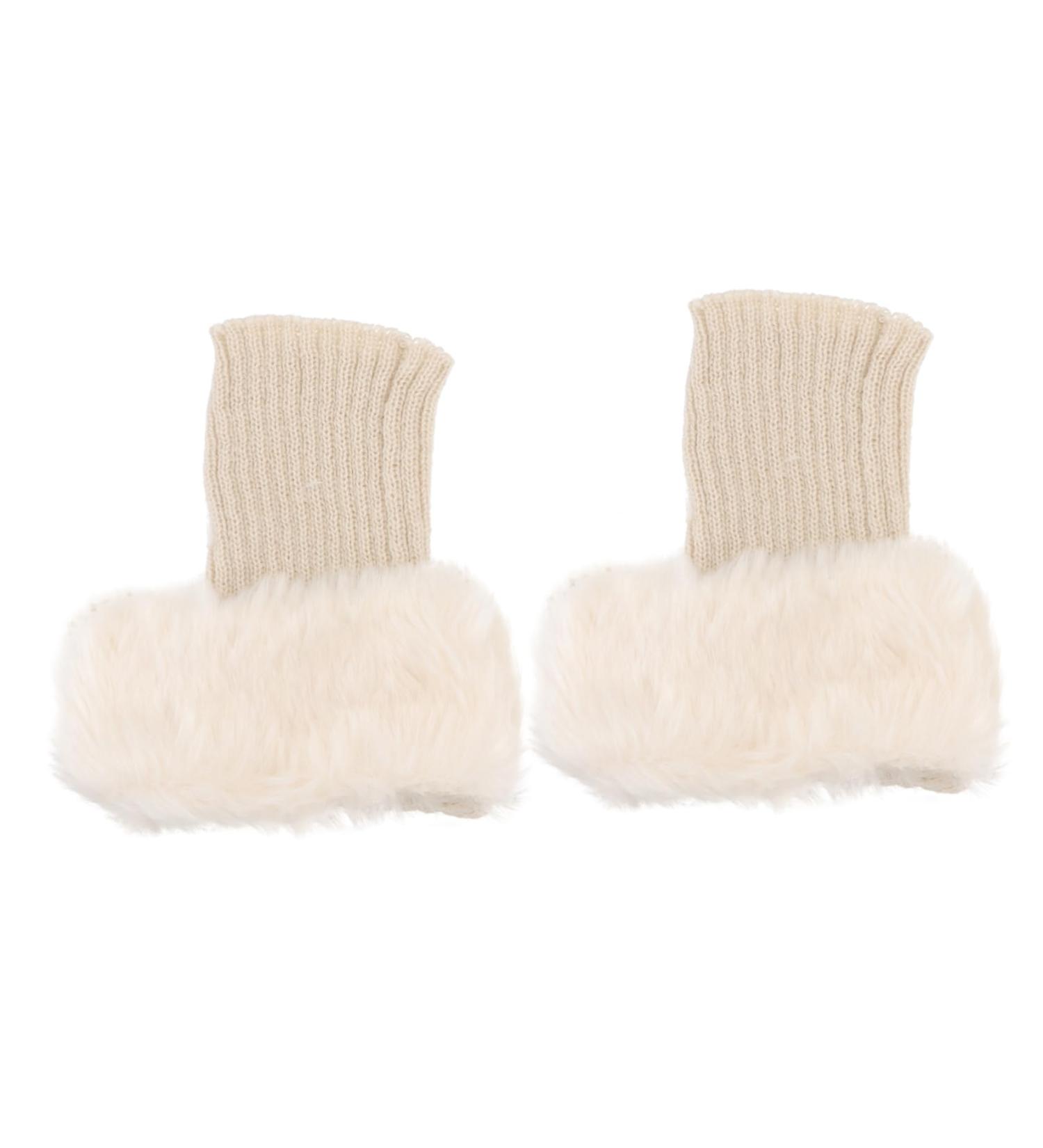 Toddmomy 3 Pairs Women's Fur Boot Covers - Ankle Harm-Preserving Socks & Cuffs for Winter Comfort | Stylish Knee-High Acrylic Accessories - Buy Online on GoSupps.com