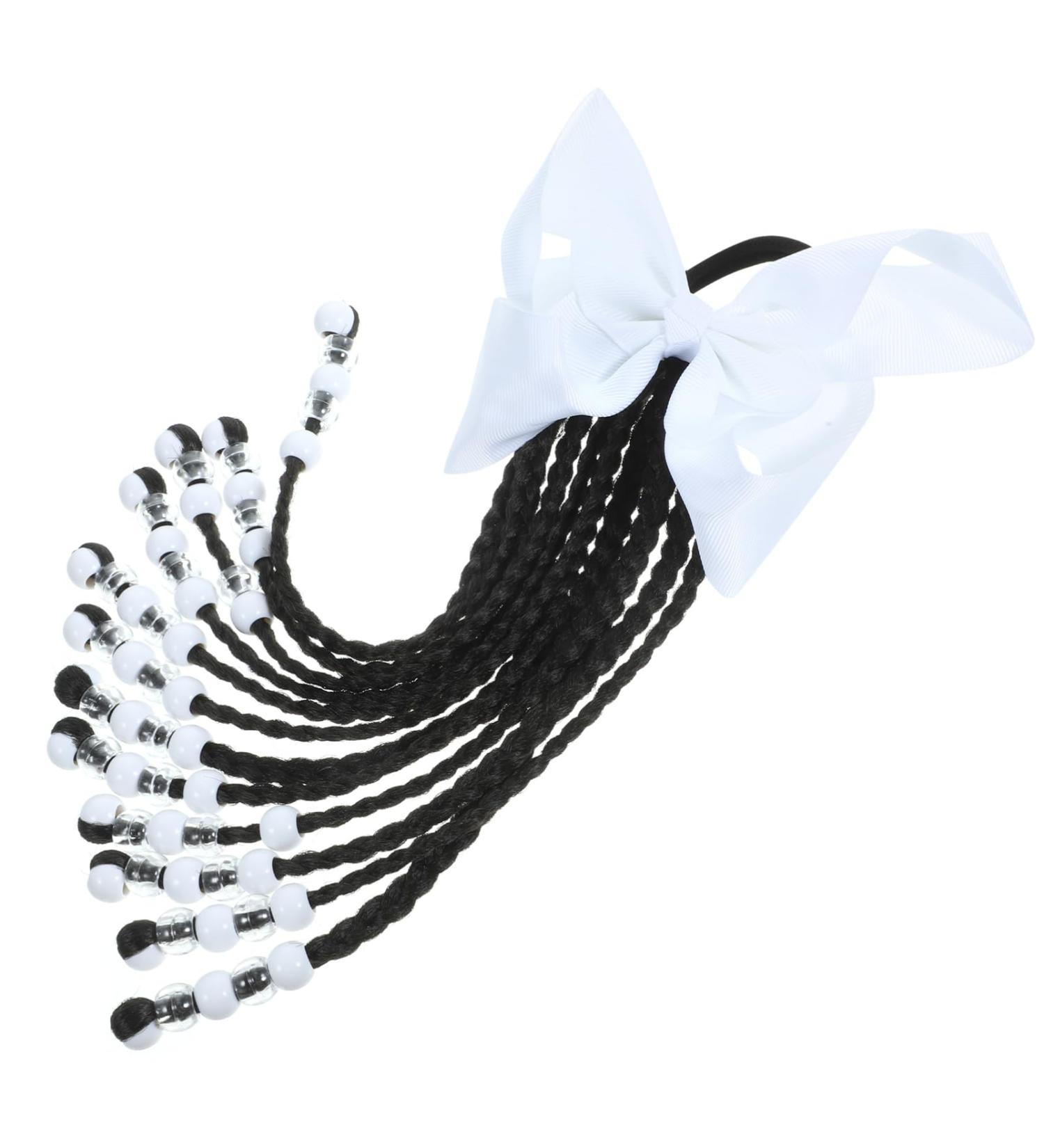 SKISUNO Braided Wig Ponytail aldult bowknot braided ponytail fake braid Headband extend colorful hair extension wig ponytail Cosplay Hair Accessory dispenser soft decorate artificial baby 29X16CM As Shown 02 - Buy Online on GoSupps.com