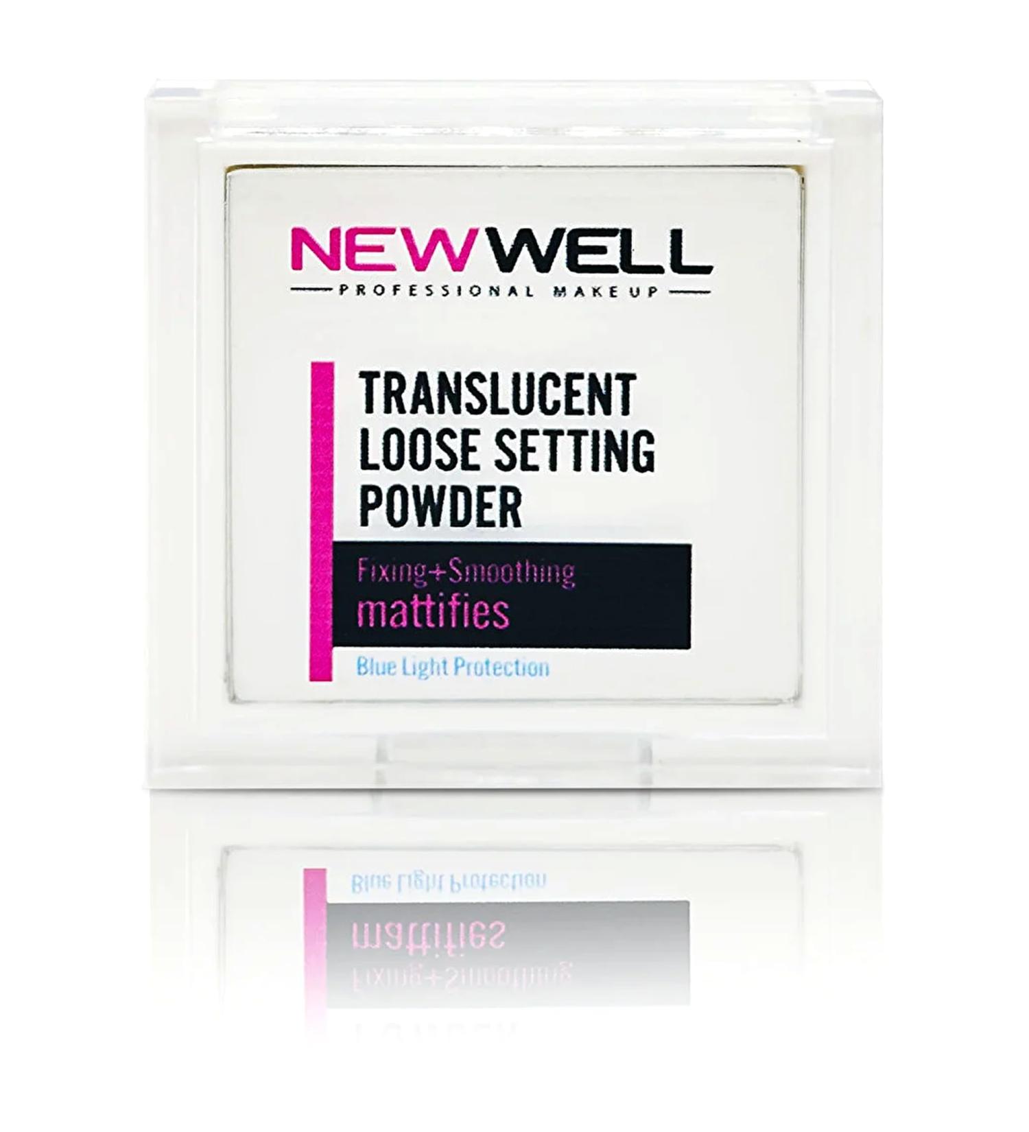 new well NEWELL Elegance Matte Clear Powder Smooth Matte and Advanced for Gentle Focus Result Vegan & Cruelty Free Oil Absorbing Skin Refining (White)