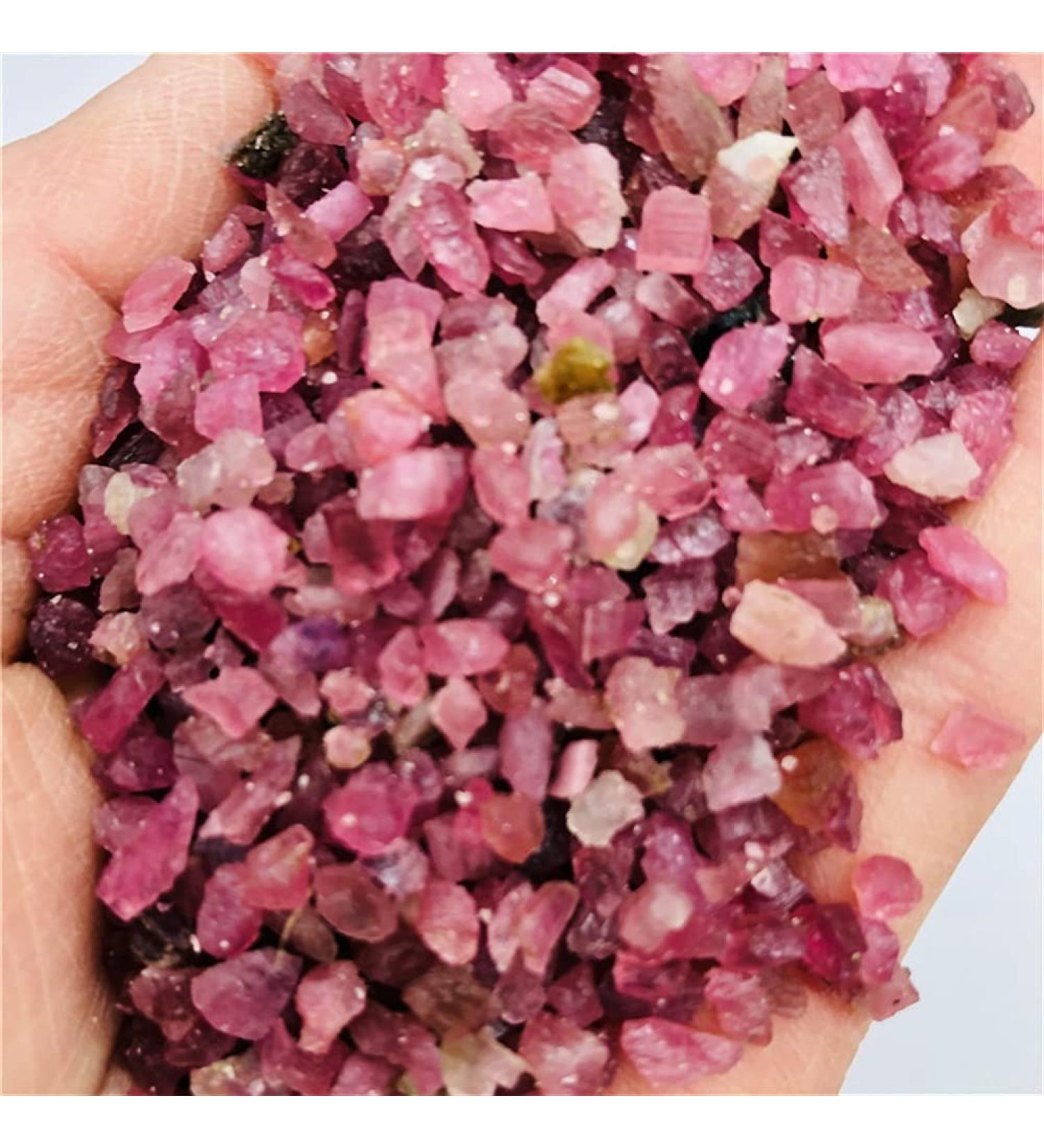 Natural Tourmaline Macadam Raw Material Pink Tourmaline Raw Stone Macadam Natural Luster (Size : 300g) - Buy Online on GoSupps.com