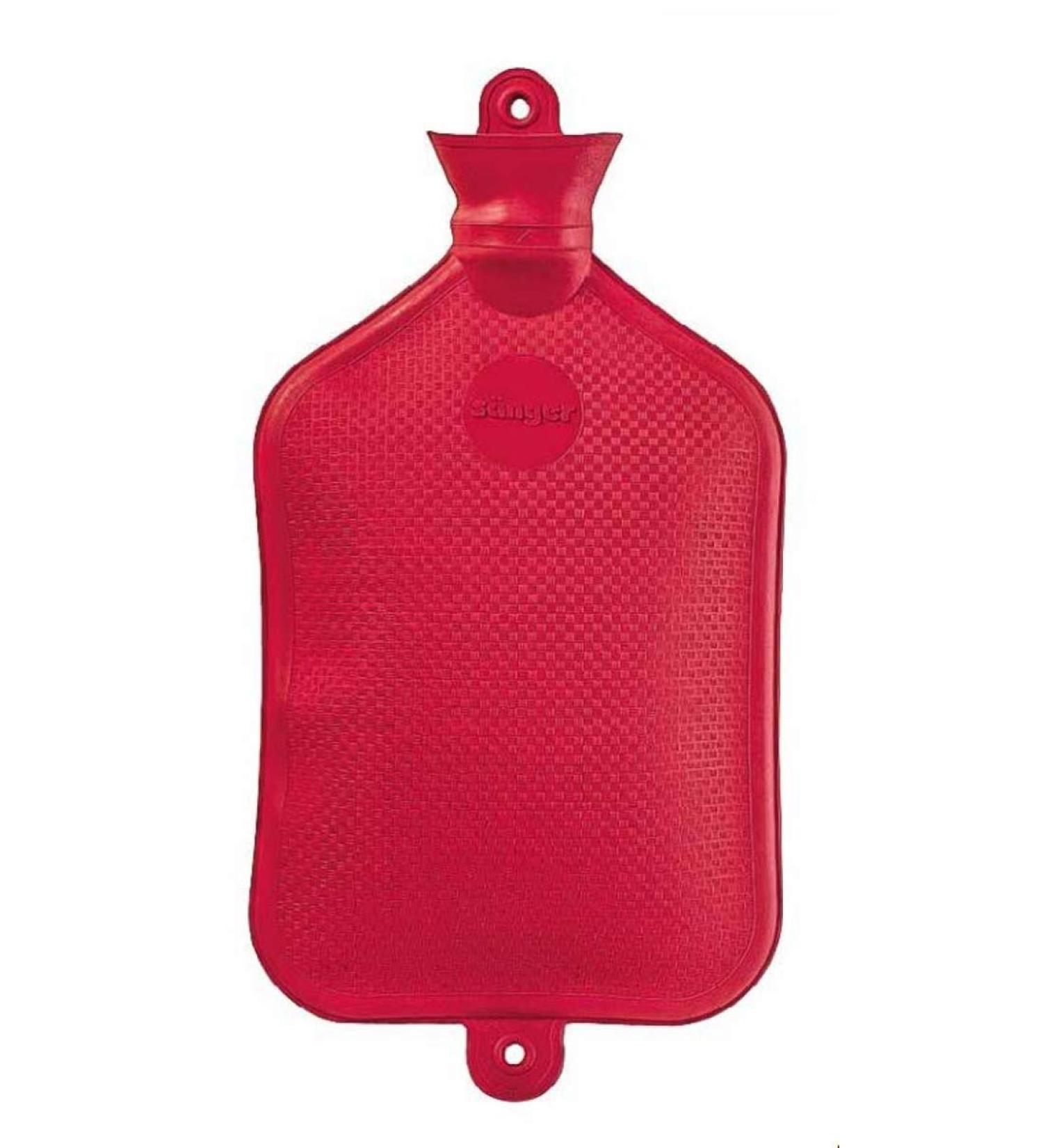 FabaCare XXL Hot Water Bottle - 3L Natural Rubber Extra Large Red - Perfect for Comfort & Warmth - Buy Online on GoSupps.com