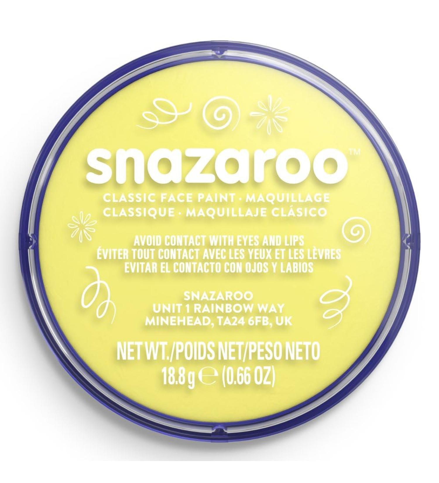 SK INFINITY Snazaroo Classic Pale Yellow Face & Body Paint 18ml - Professional Water Based Makeup for Adults & Kids Halloween - Buy Online on GoSupps.com