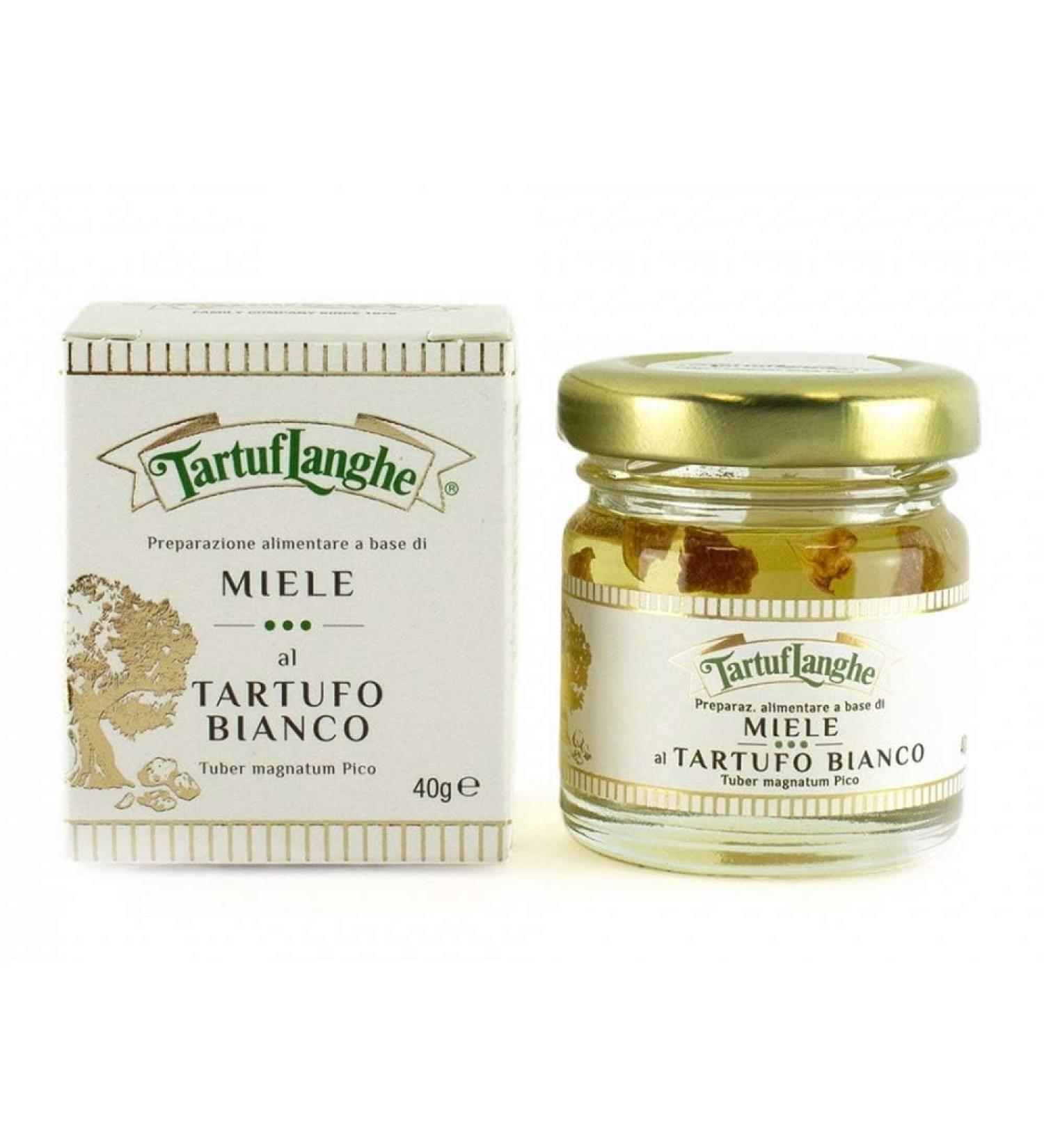 Tartuflanghe - Miel d'acacia aux truffes blanches (Tuber magnatum Pico) 50g - Buy Online on GoSupps.com