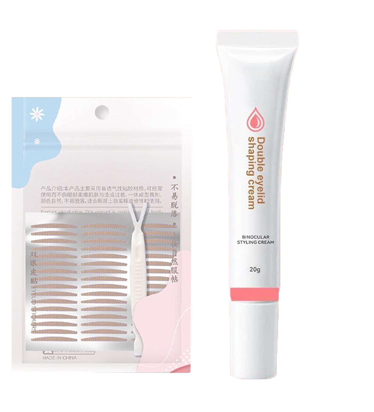 Buy Invisible Double Eyelid Styling Cream - Waterproof Shaping Cream & 120 PCS Tape for Perfect Eyelids | International Shipping - Buy Online on GoSupps.com