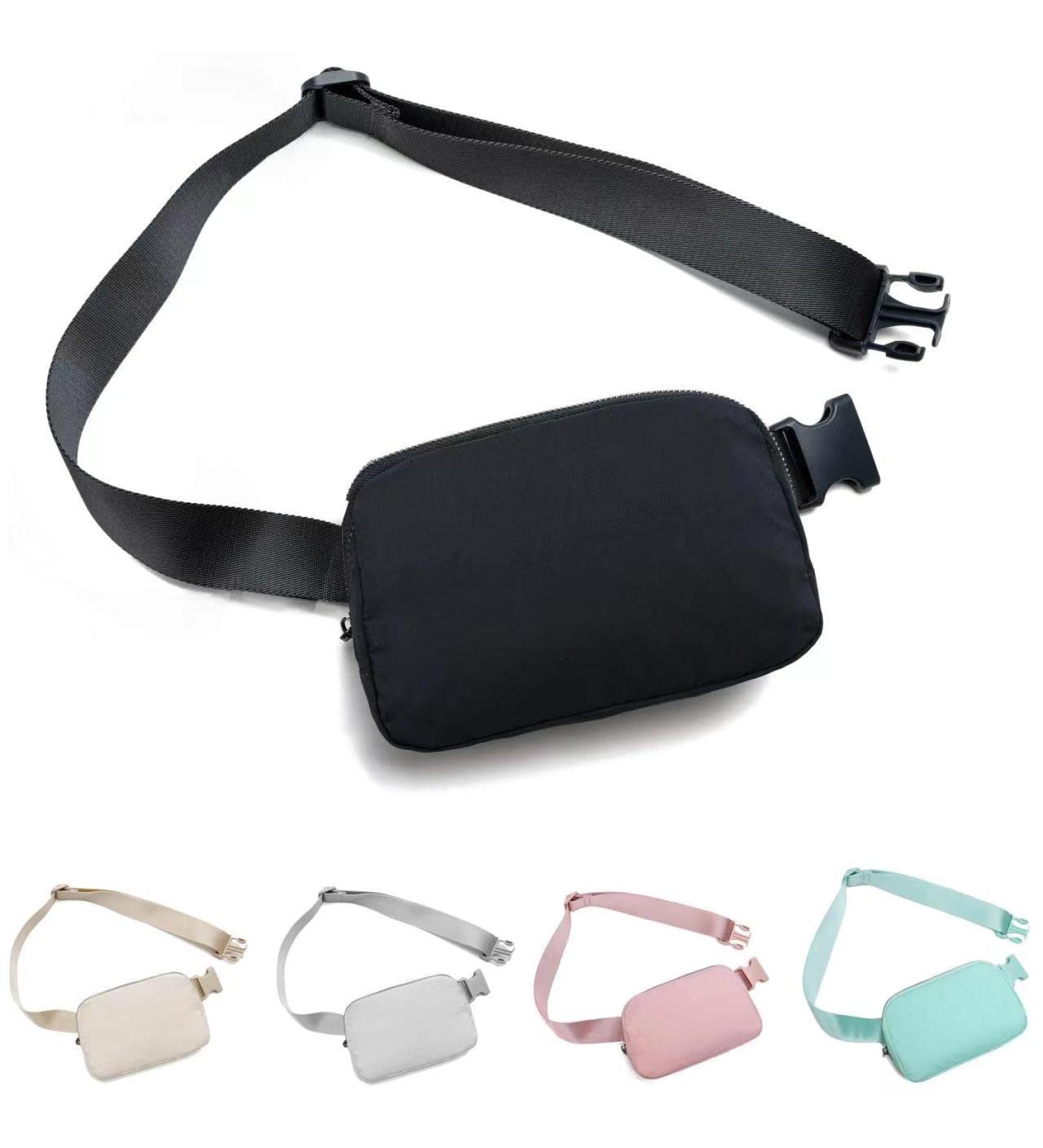 Belt Bag Waist Pack Crossbody Fanny Pack for Women and Men - Adjustable Strap, Small Pouch for Travel, Workout, Running - Black - Buy Online on GoSupps.com