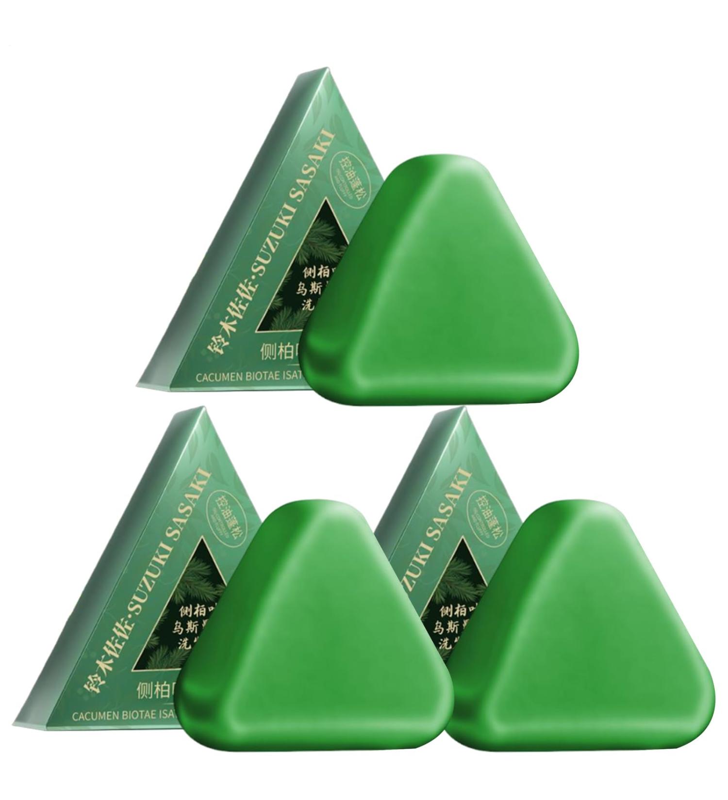  Vgvgaj Solid Shampoo 3 Pieces Purifying Triangle Shampoo for Women Soft Bar Control Green Oil Daily Care Scalp Types Hair Types Home Travel Bathroom - Buy Online on GoSupps.com