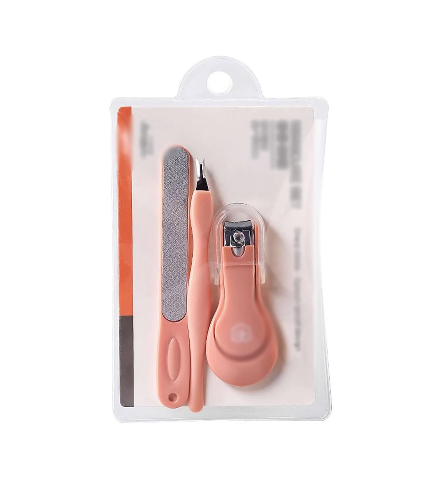 Nail Clippers Set Fingernail Toenail Clippers Set with Nail Cutter and Nail File for Everyday use Men and Women Pink - Buy Online on GoSupps.com