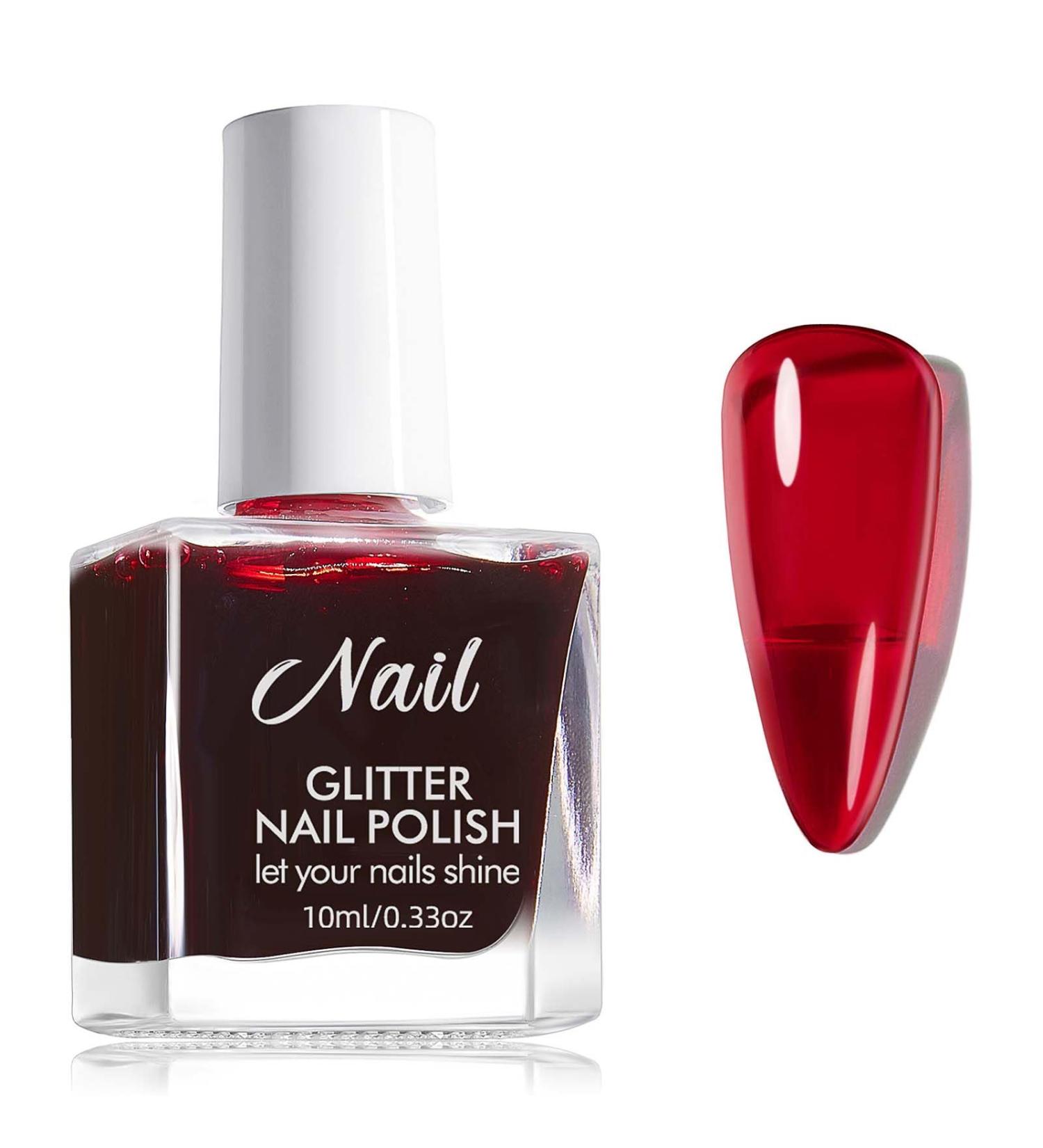 Red Nail Polish - Jelly Brown Red Nail Polish - Dark Red Air Dry Breathable Jelly Style Nail Varnish - Vegan Base Natural Nail Polish Long Lasting Air Dry No Need UV Nail Art - Buy Online on GoSupps.com