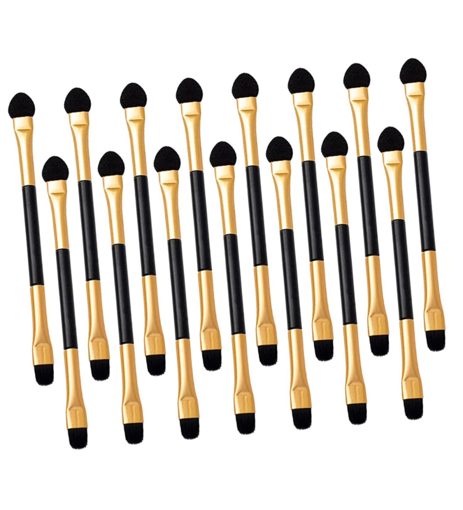 WOONEKY 15pcs Eye Shadow Brush Double Ended Eyeshadow Brush Sponge Makeup Applicator Makeup Supplies Plastic - Buy Online on GoSupps.com