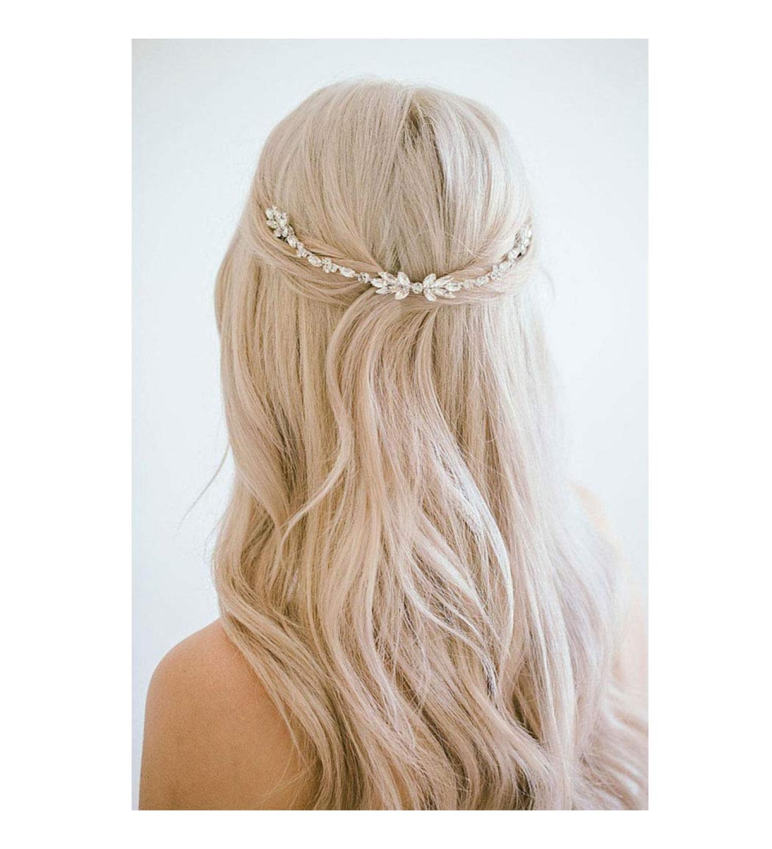 Unicra Wedding Crystal Hair Combs | Bridal Headpiece & Hair Accessories for Brides (Silver) Shop Now! - Buy Online on GoSupps.com