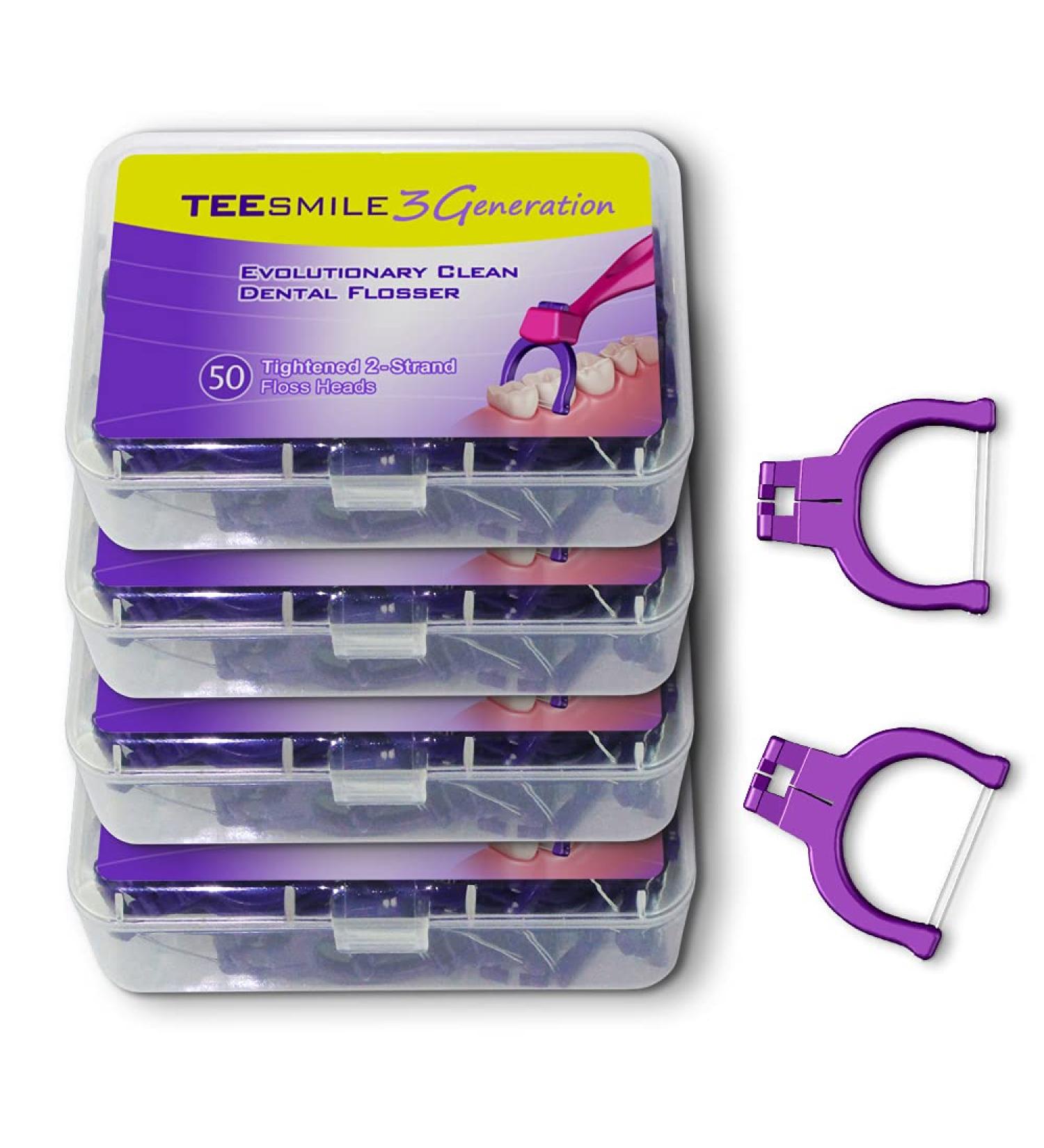 TEEsmile Evolutionary Clean Dental Flossers Kit - 200 Count Refill Pack - Buy Online on GoSupps.com