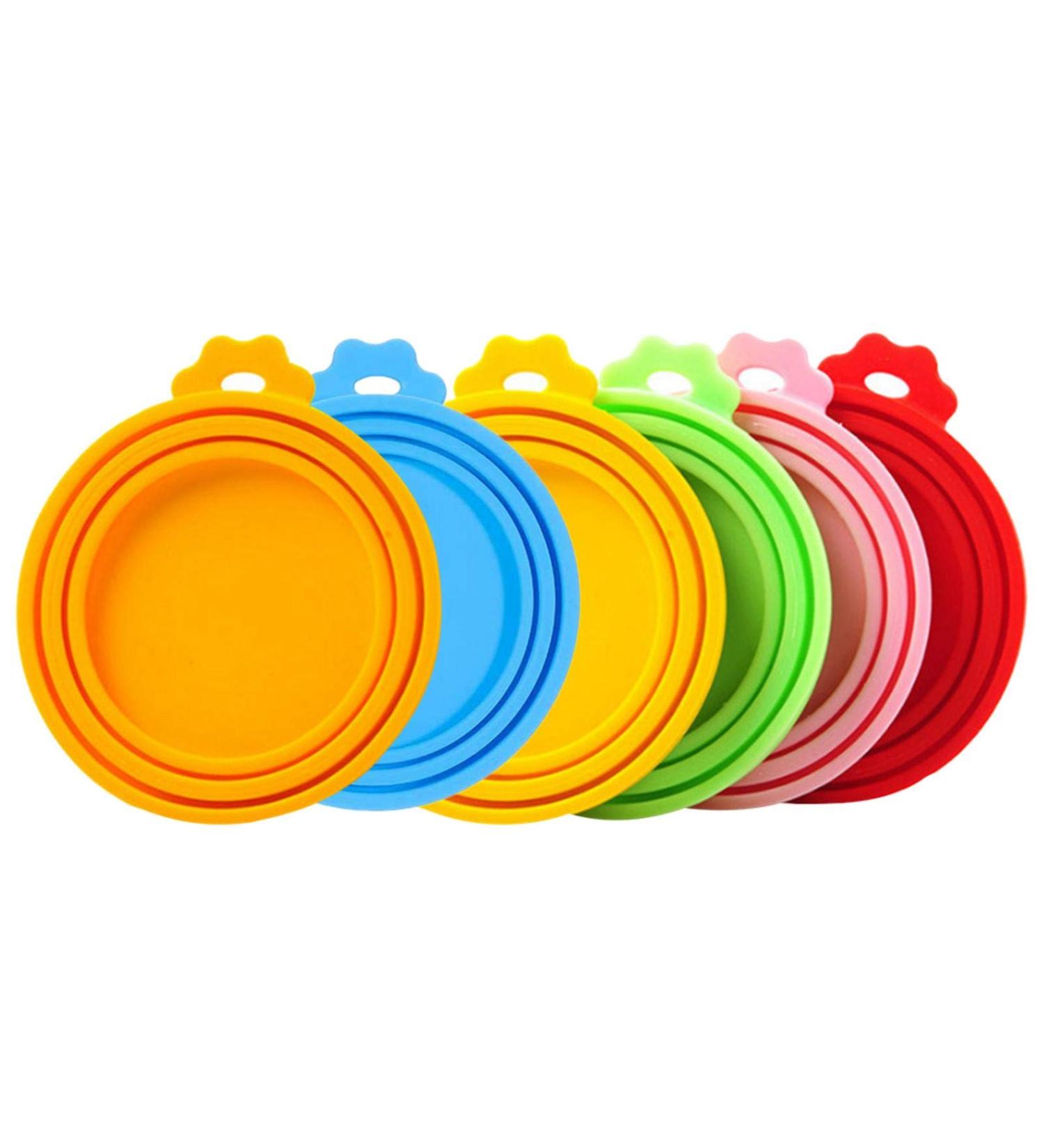 EACTEL Pet Food Can Tops Pet Can Tin Lids Set Of 3 Silicone Pet Can Covers Storage Can Tin Covers Lid Top Cat Dog Food Cover Standard Size For Dog Cat Can Food Random Color - Buy Online on GoSupps.com