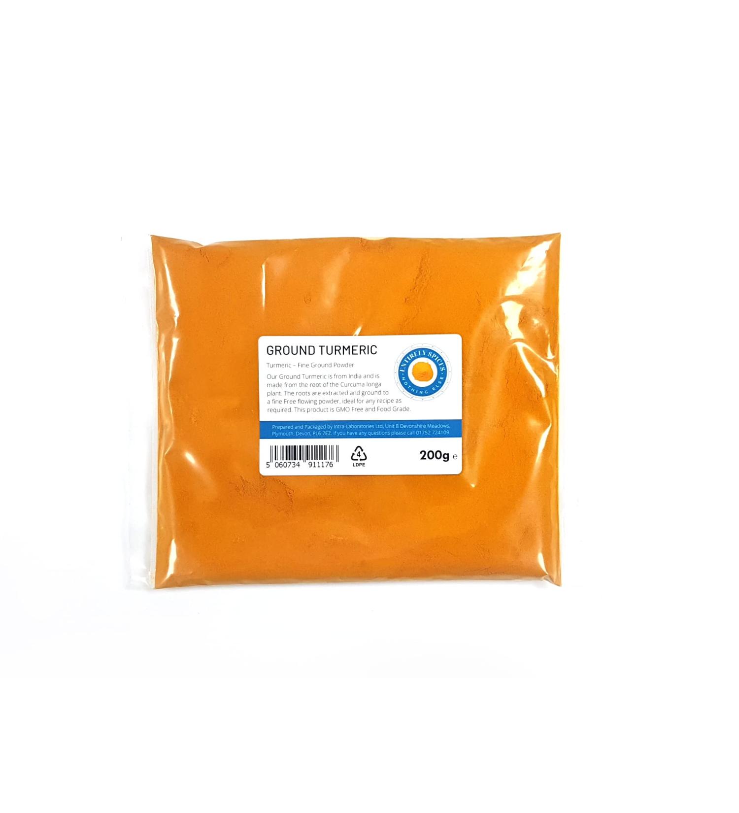 Entirely Ingredients Turmeric Spice 200g - Selected for Quality - Food Grade - Buy Online on GoSupps.com
