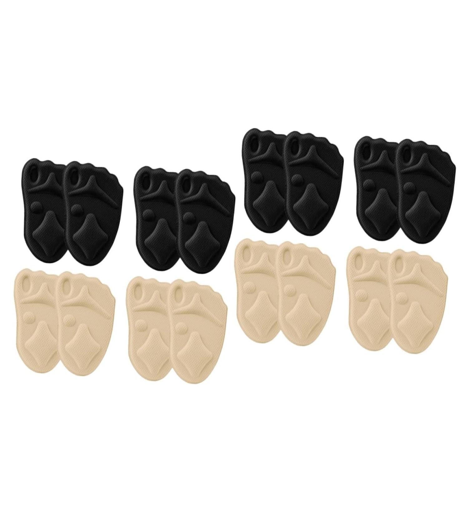 GLEAVI 8 Pairs High Heel Half Insoles - Cushioned Forefoot Pads & Adhesive Shoe Inserts for Ultimate Comfort - Buy Online on GoSupps.com