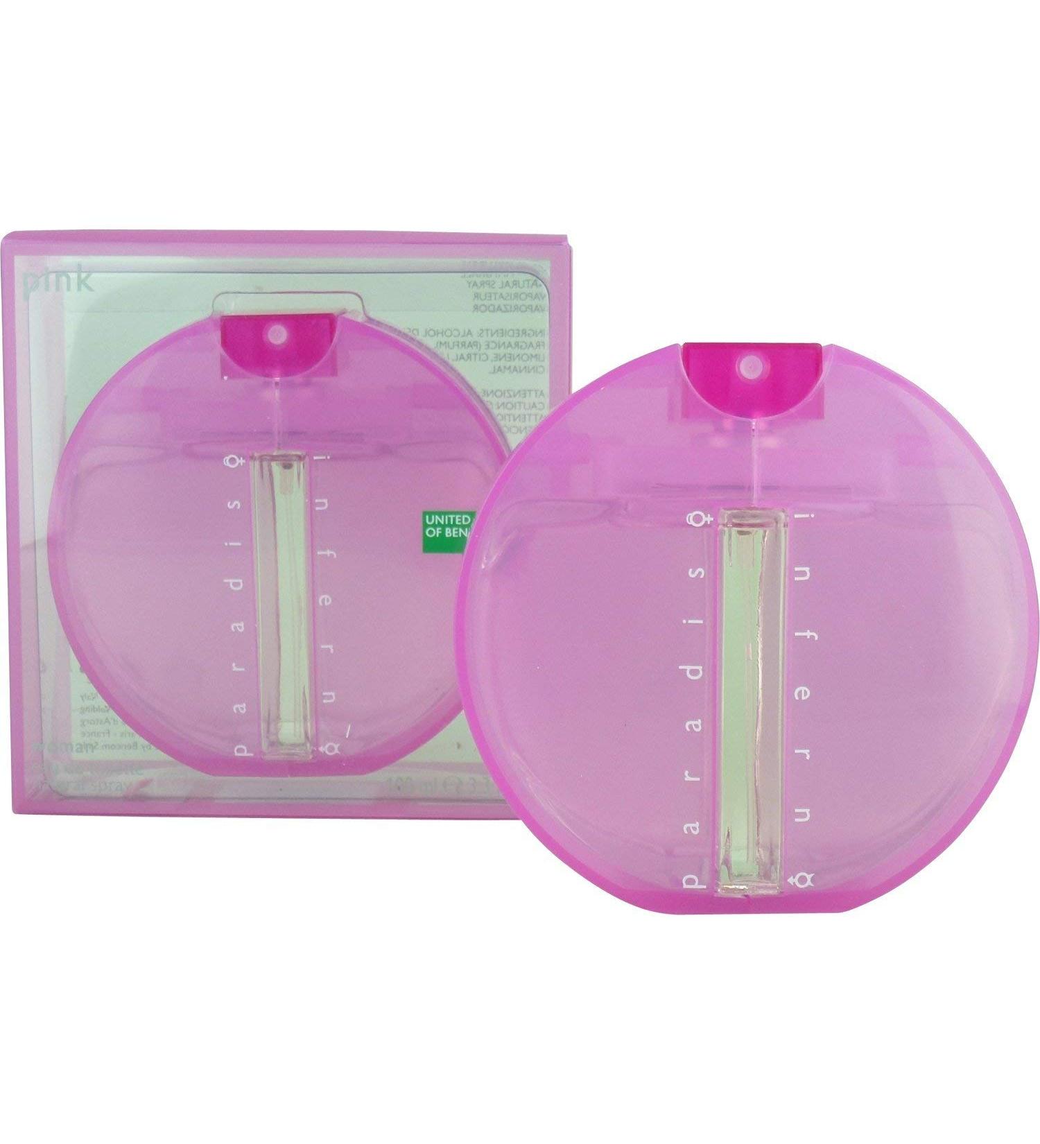 INFERNO PARADISO PINK by Benetton for Women Eau De Toilette Spray 3.4 oz